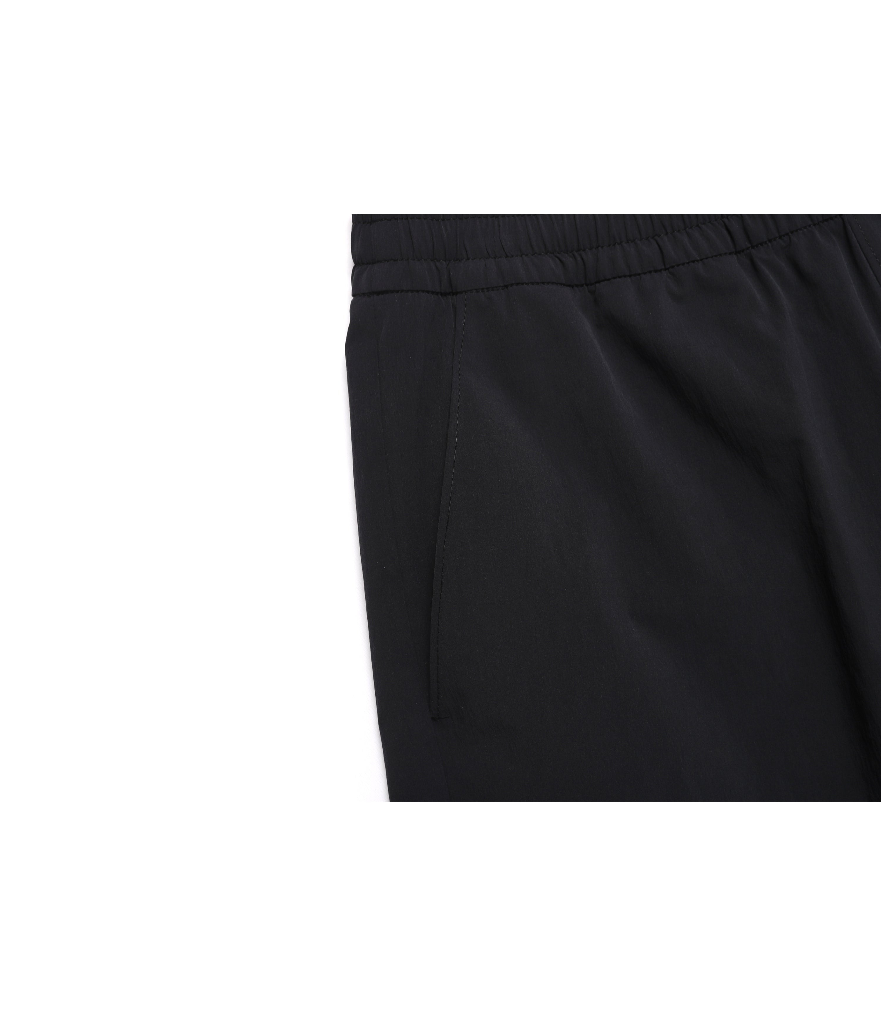 Unisex ADELIE Lightweight Woven Stretch Shorts<br>CARBON BLACK