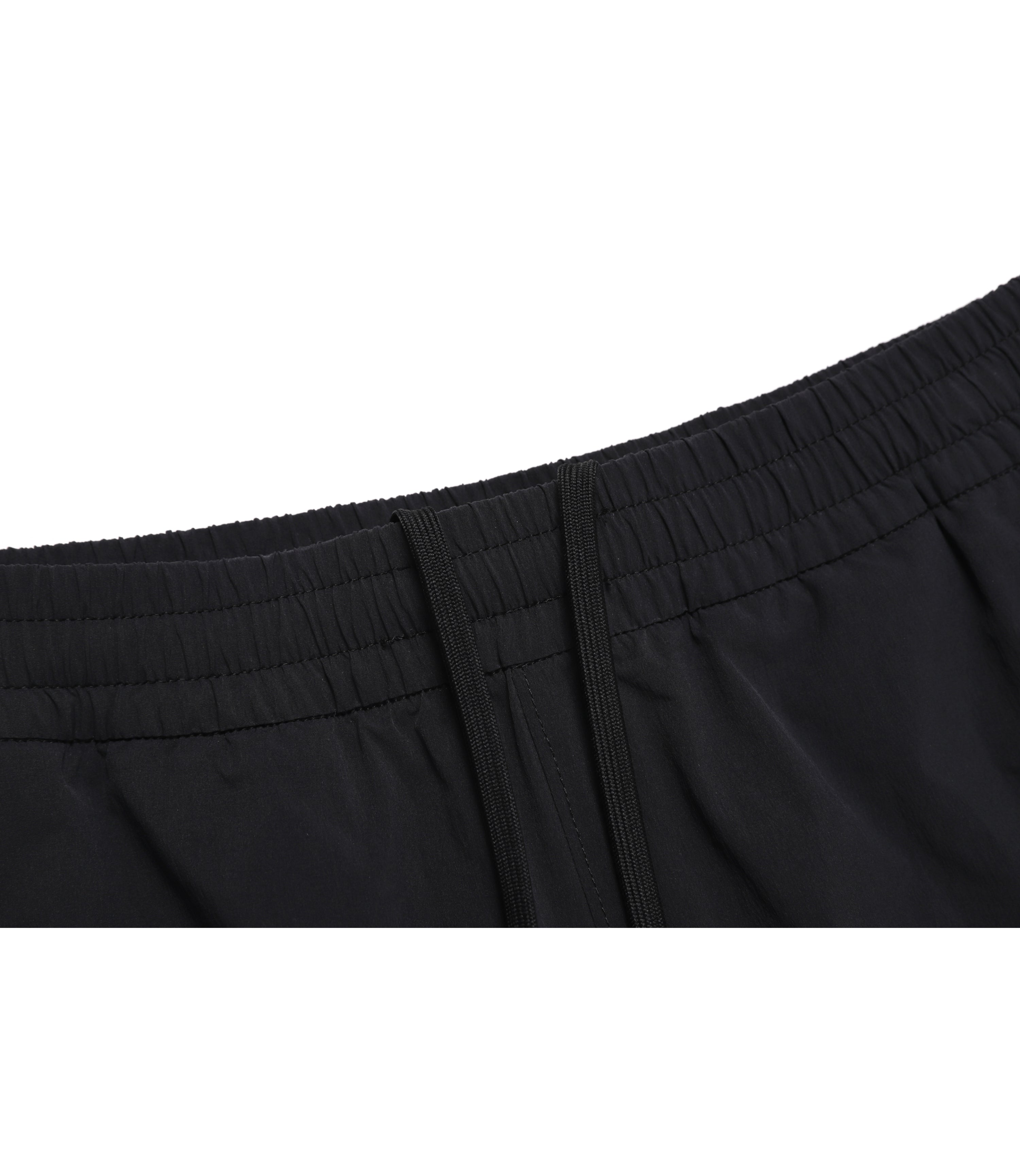 Unisex ADELIE Lightweight Woven Stretch Shorts<br>CARBON BLACK
