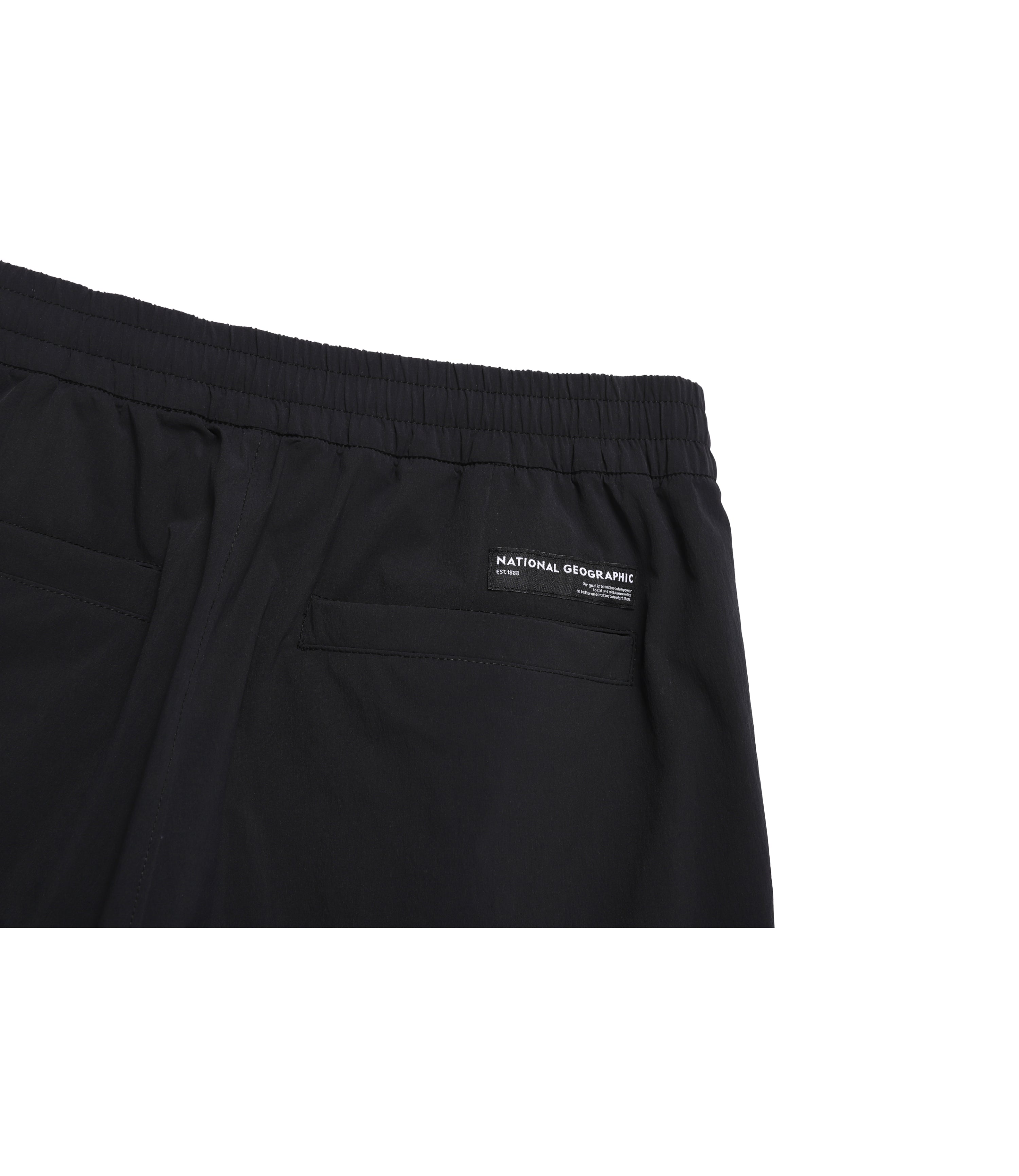 Unisex ADELIE Lightweight Woven Stretch Shorts<br>CARBON BLACK