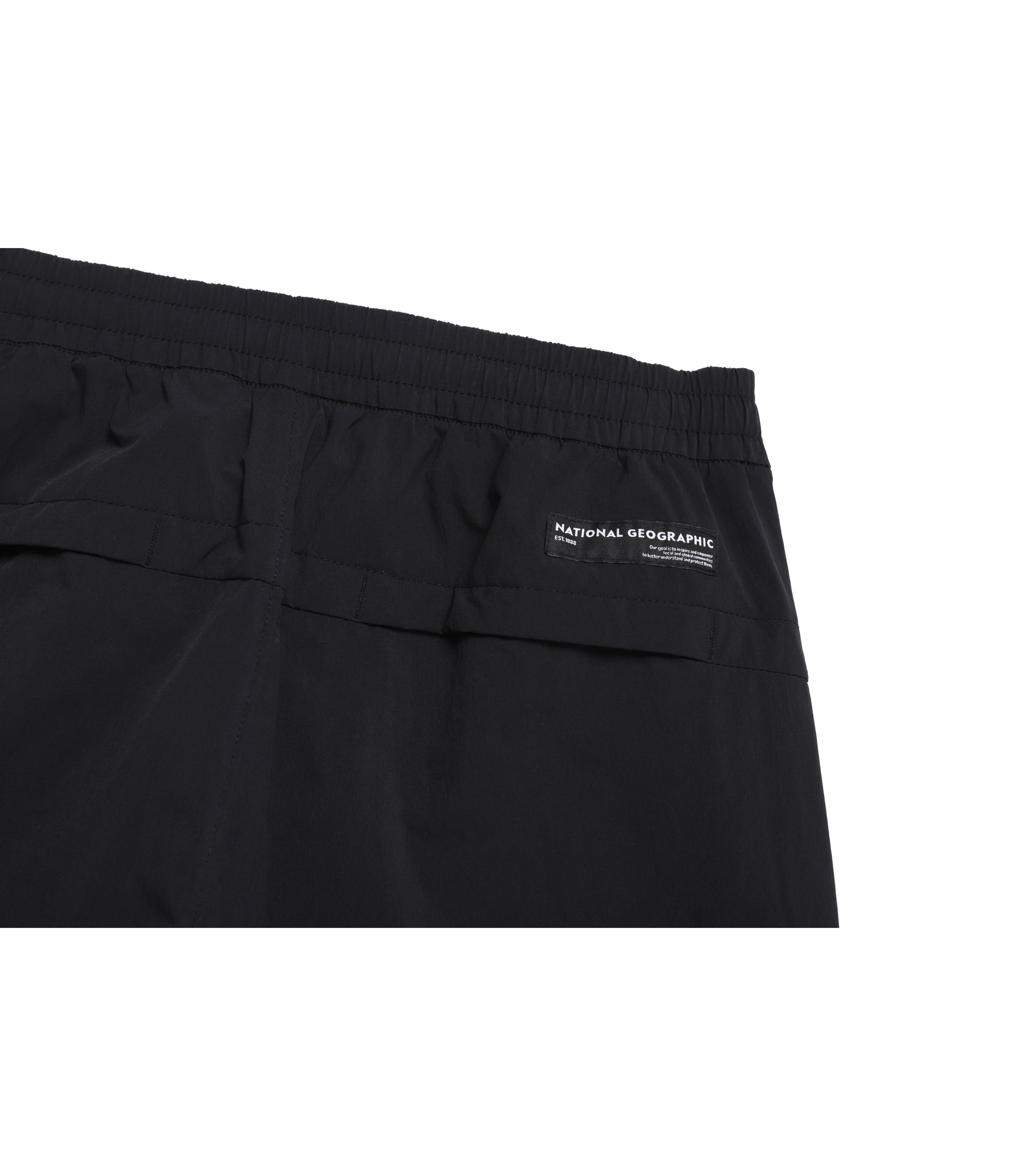 Unisex ADELIE Lightweight Woven Stretch Relaxed Fit Pants<br>CARBON BLACK