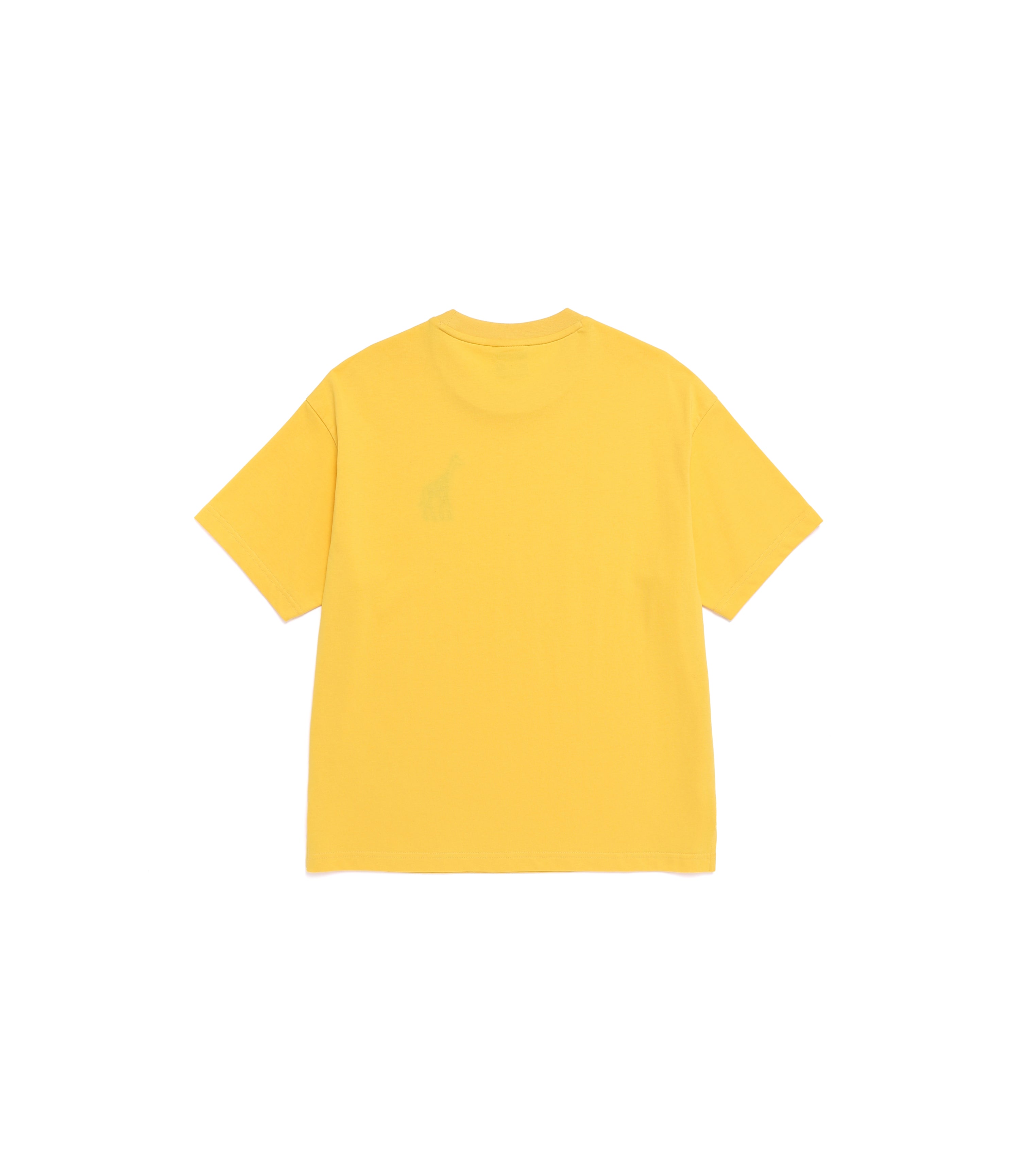 Unisex RATEL Regen Animal Silhouette Graphic Short Sleeve Tee<br>YELLOW