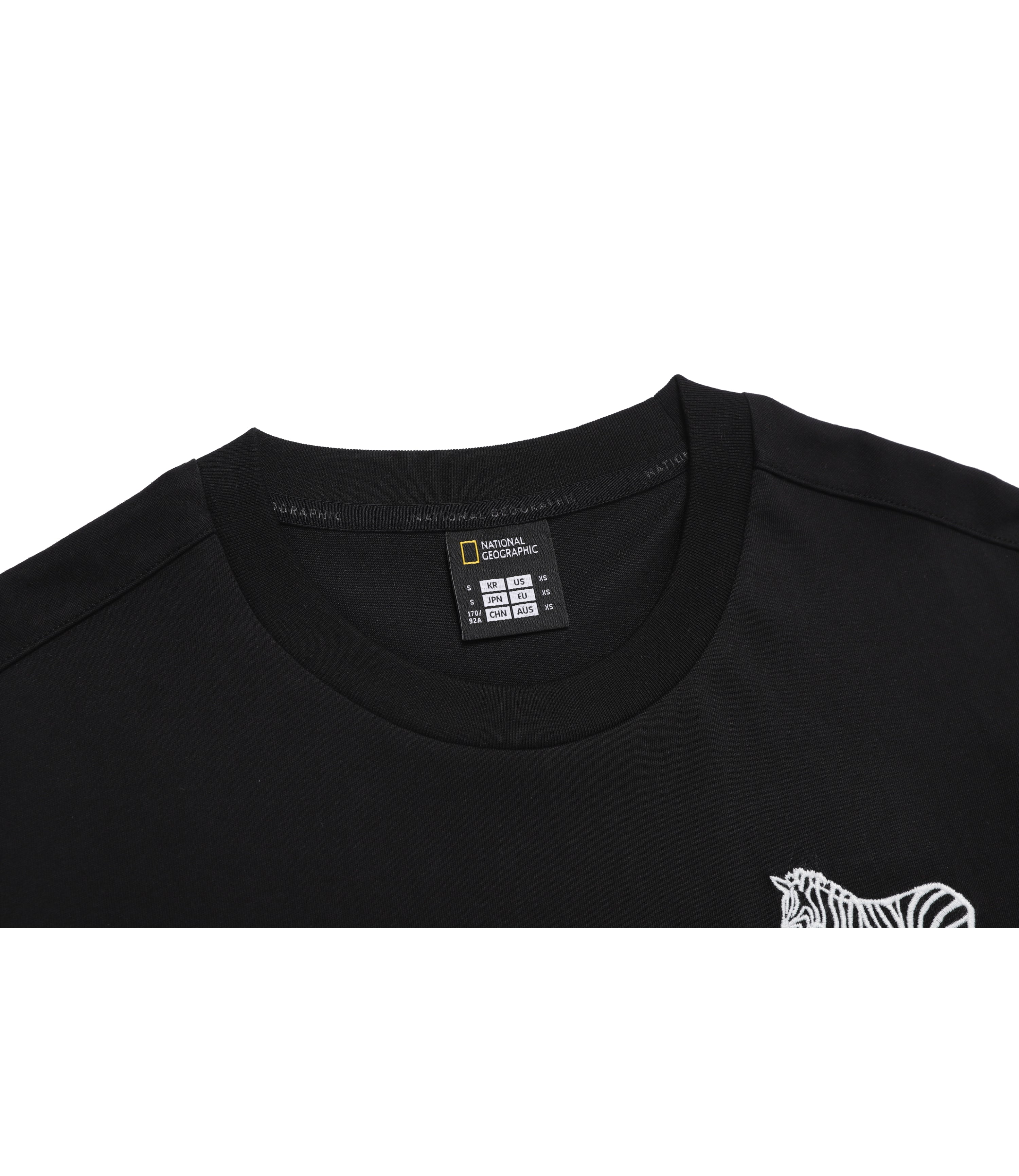 Unisex RATEL Regen Animal Silhouette Graphic Short Sleeve Tee<br>BLACK