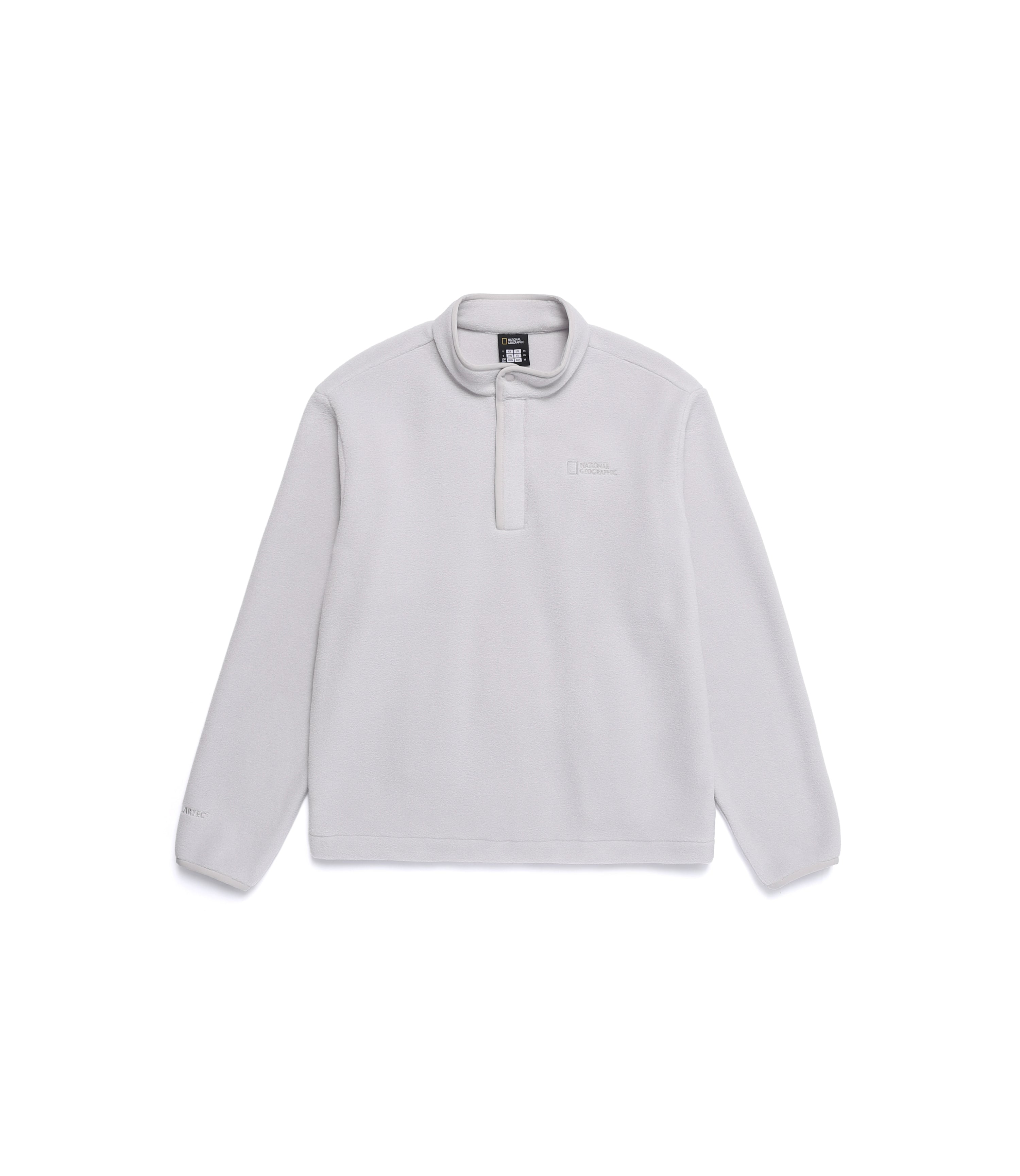 Unisex POLARTEC NAOS Half Zip-Up Sweatshirt<br>L/GREY