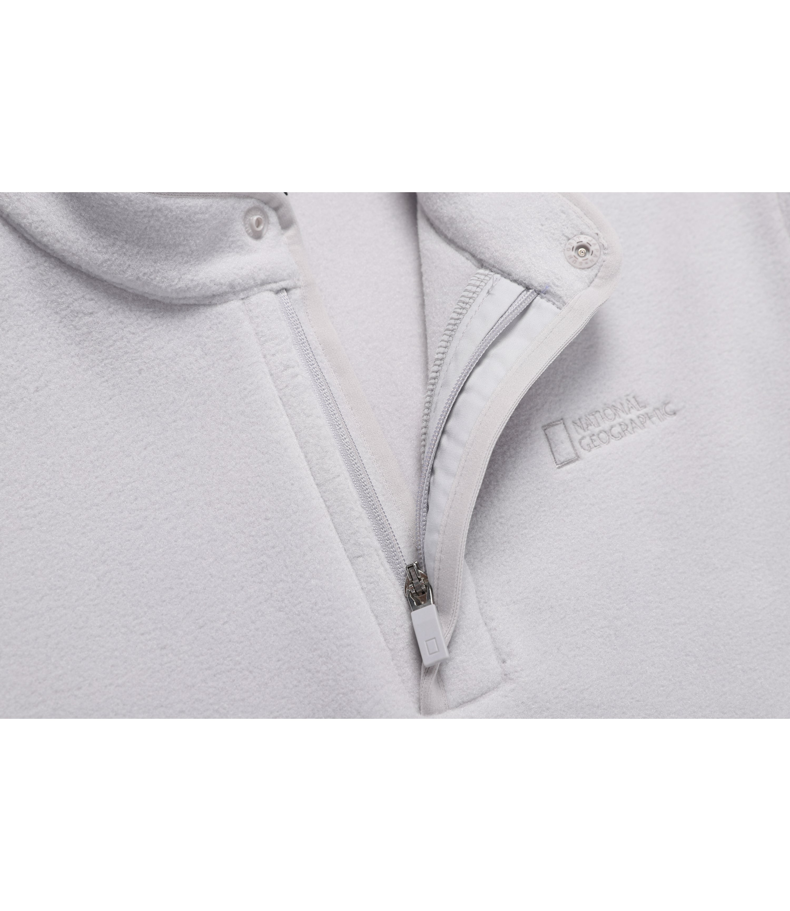 Unisex POLARTEC NAOS Half Zip-Up Sweatshirt<br>L/GREY