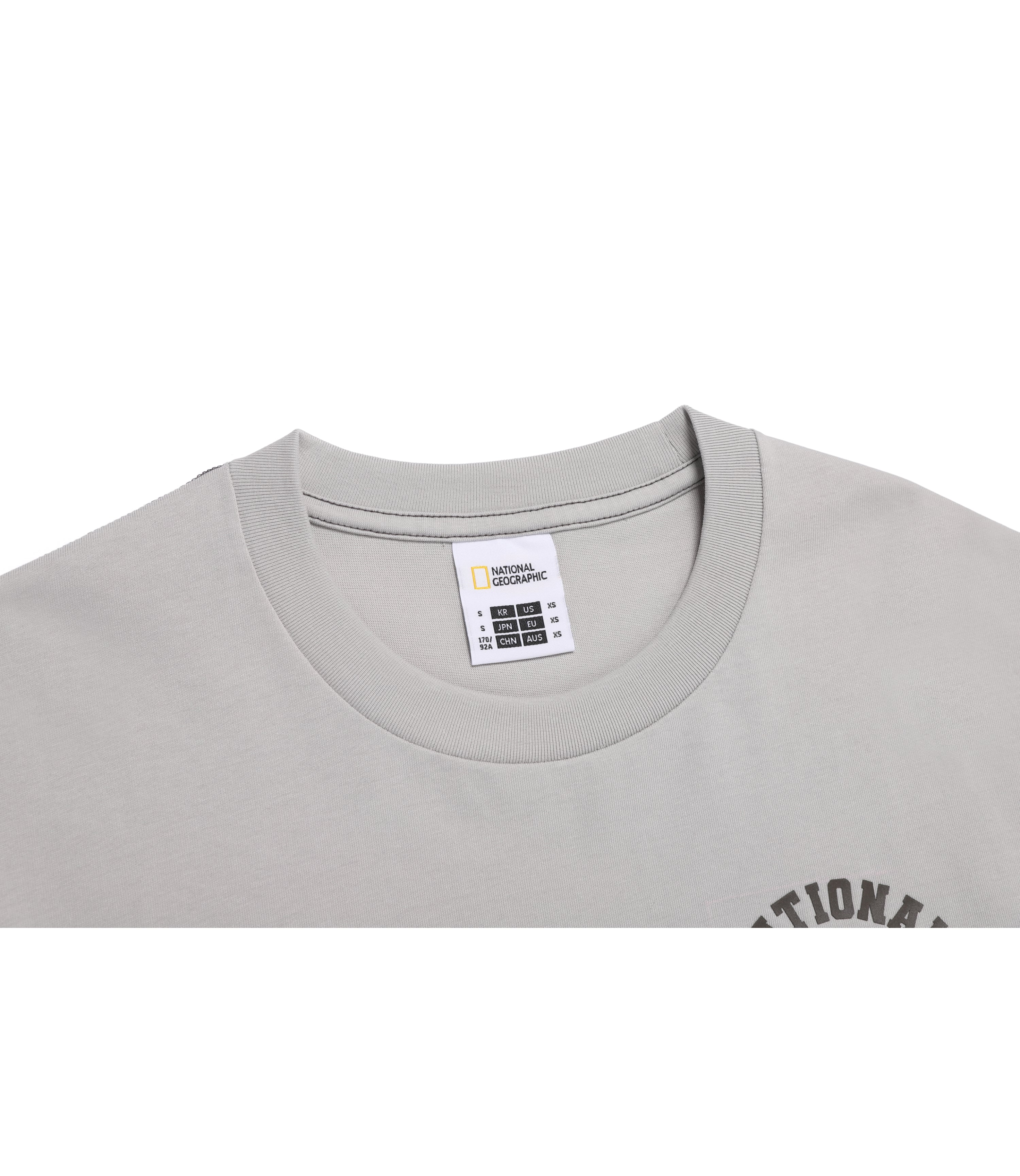 Unisex RATEL Regen Animal Small Graphic Short Sleeve Tee<br>L/GREY