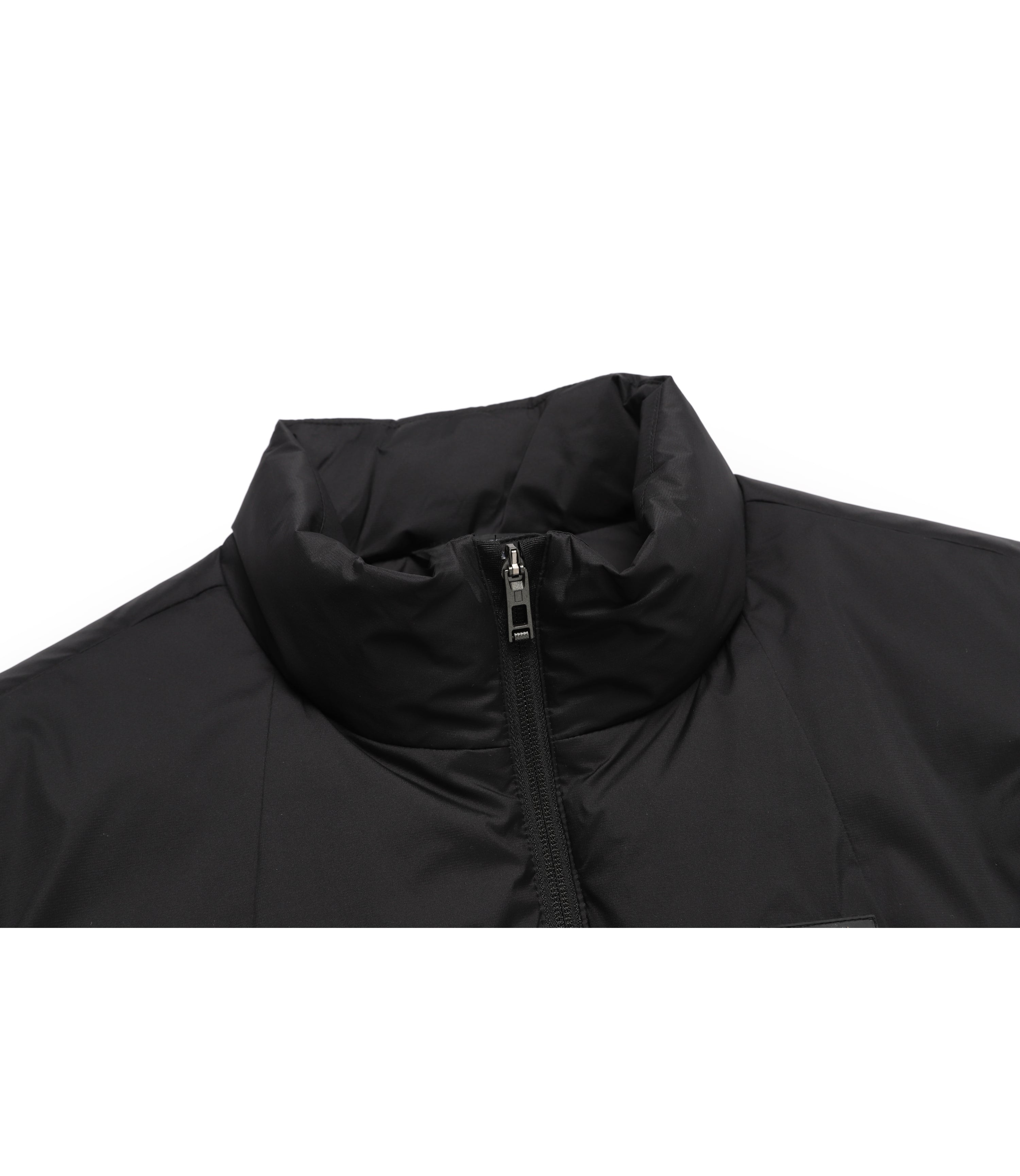 Men's Tornier High Neck Light Weight Goose Down Vest<br>CARBON BLACK