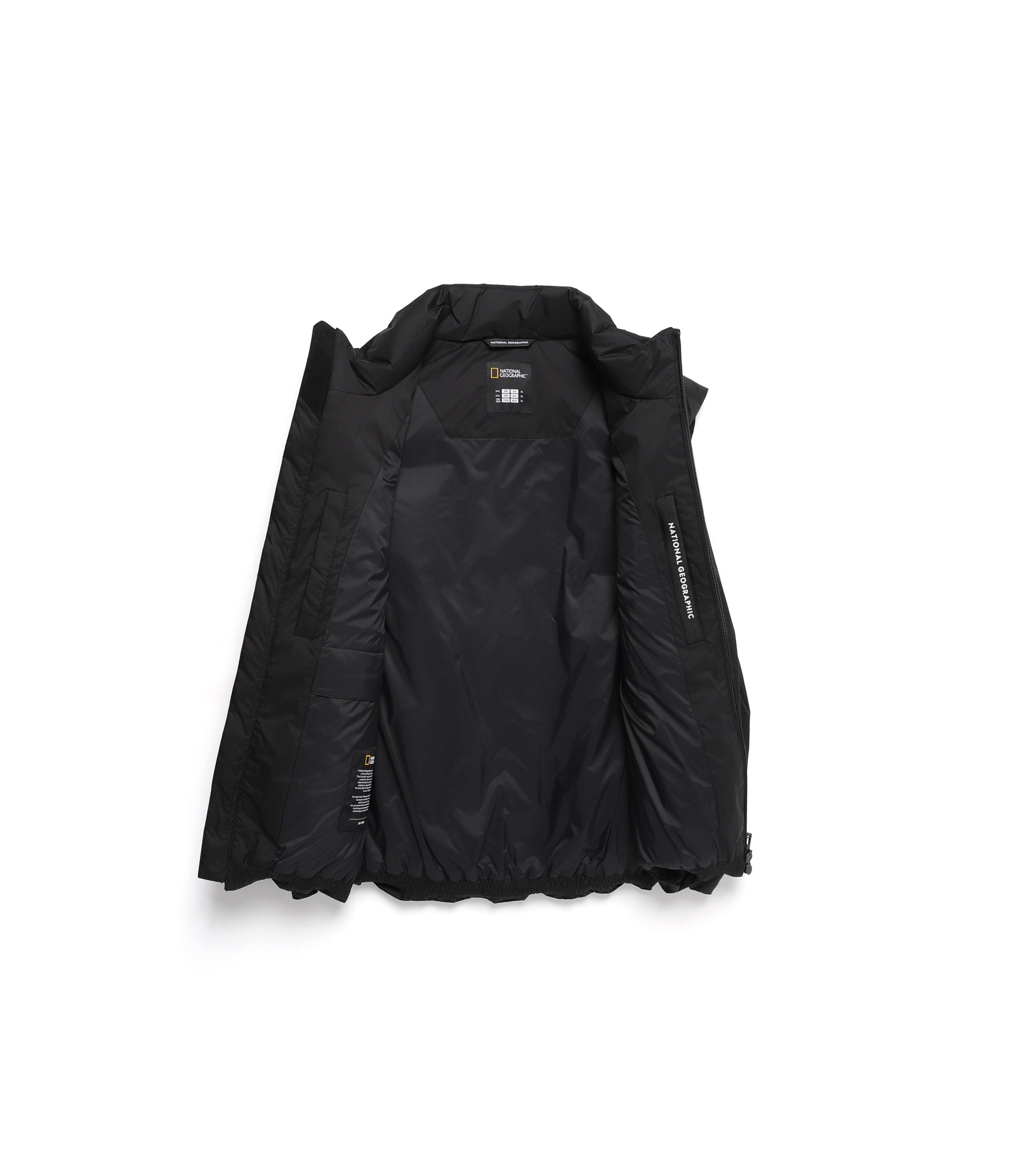 Men's Tornier High Neck Light Weight Goose Down Vest<br>CARBON BLACK