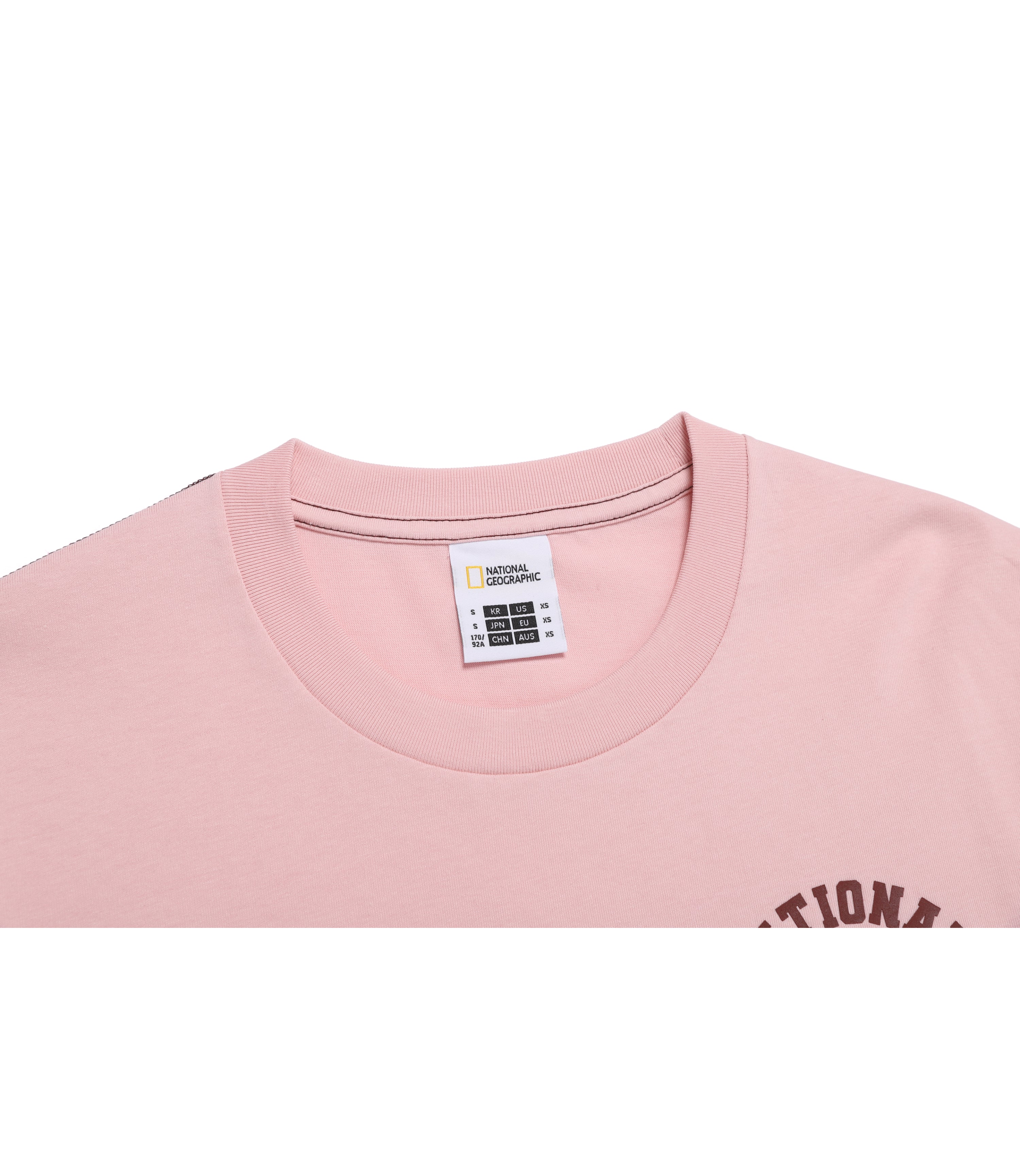 Unisex RATEL Regen Animal Small Graphic Short Sleeve Tee<br>SILVER PINK