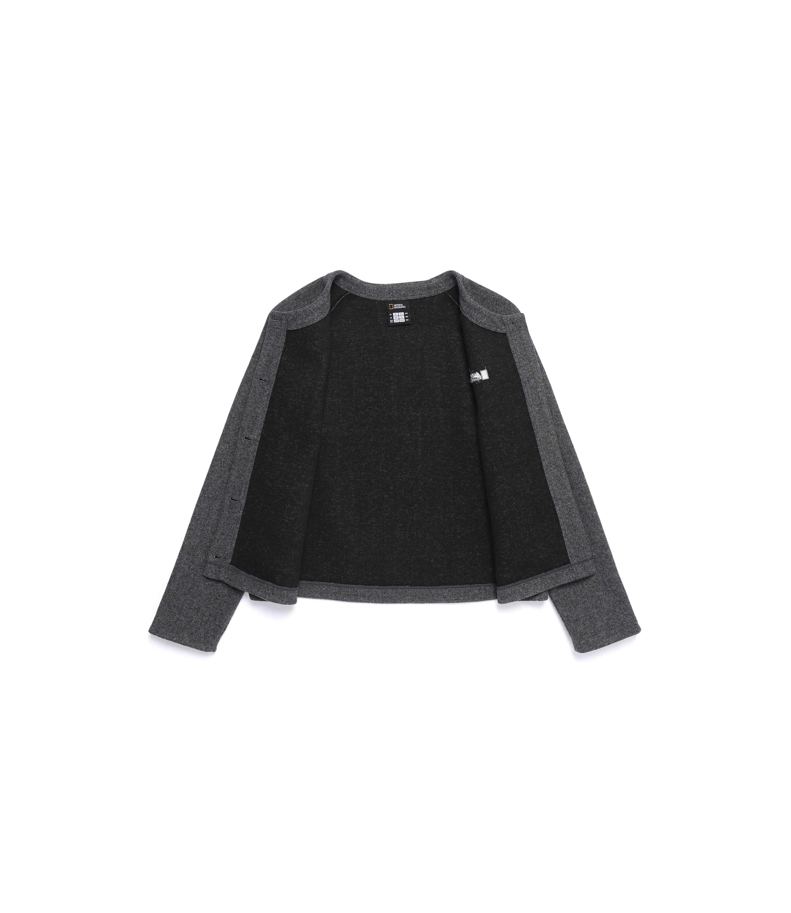 Women's Gliese Round-Neck Cardigan<br>CHARCOAL
