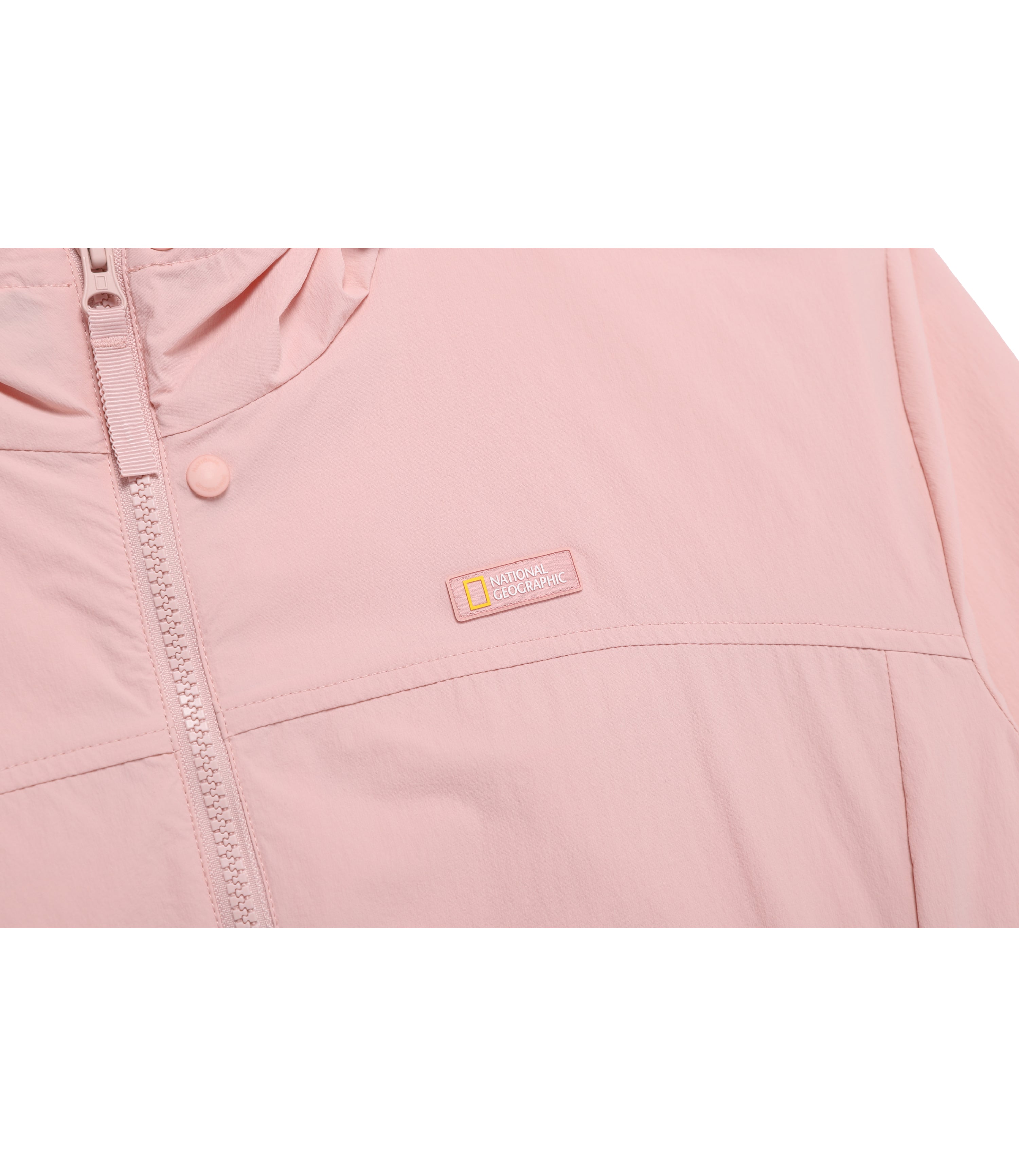 Women's ADELIE Cooling Stretch Semi-Over Fit Hooded Full Zip-Up Jacket<br>SILVER PINK