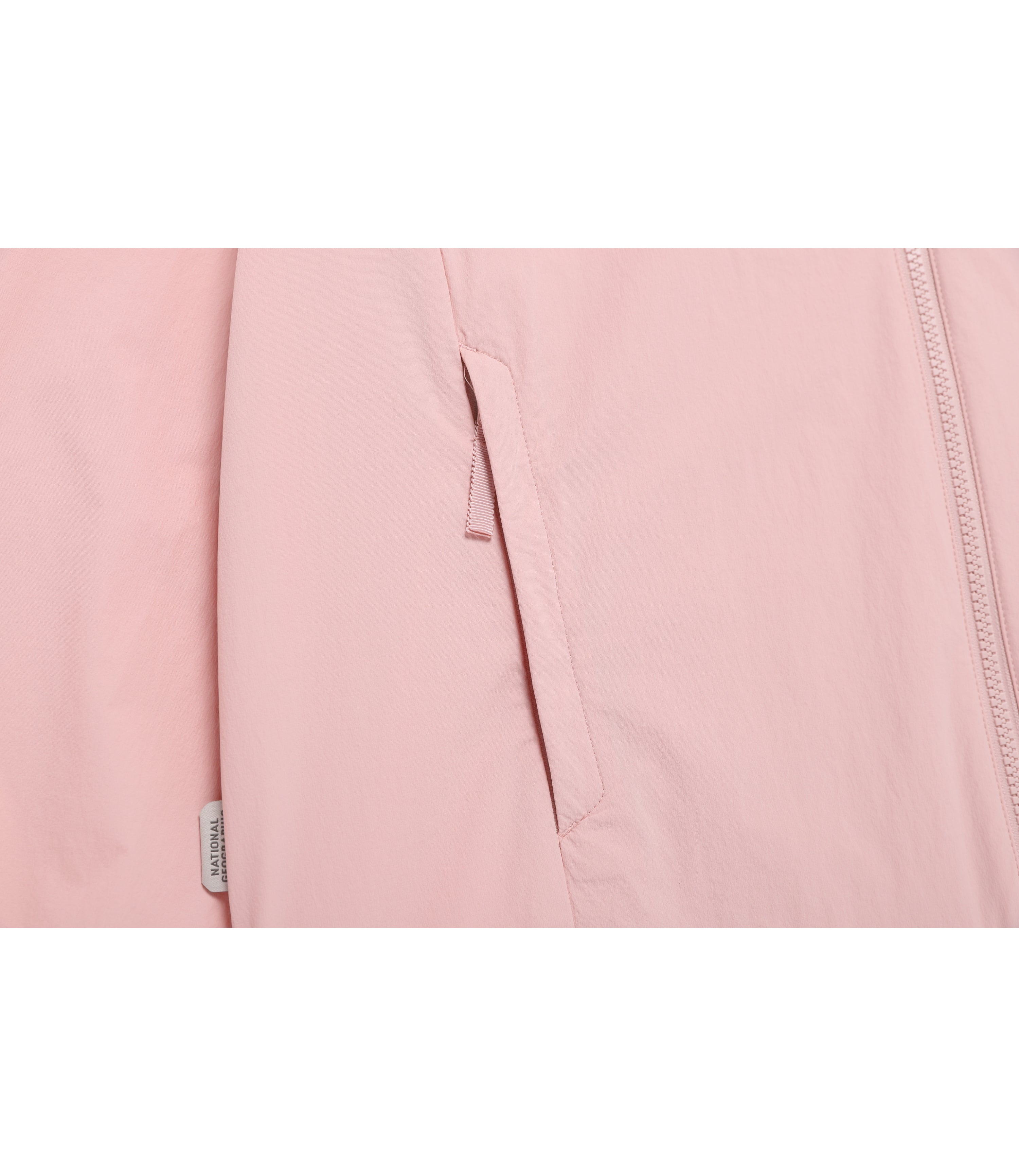 Women's ADELIE Cooling Stretch Semi-Over Fit Hooded Full Zip-Up Jacket<br>SILVER PINK