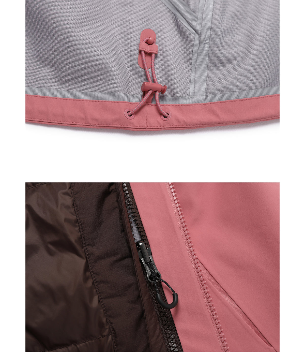 Women's Taklamakan 3In1 Goose Down Waterproof Jacket<br>ROSE TAUPE