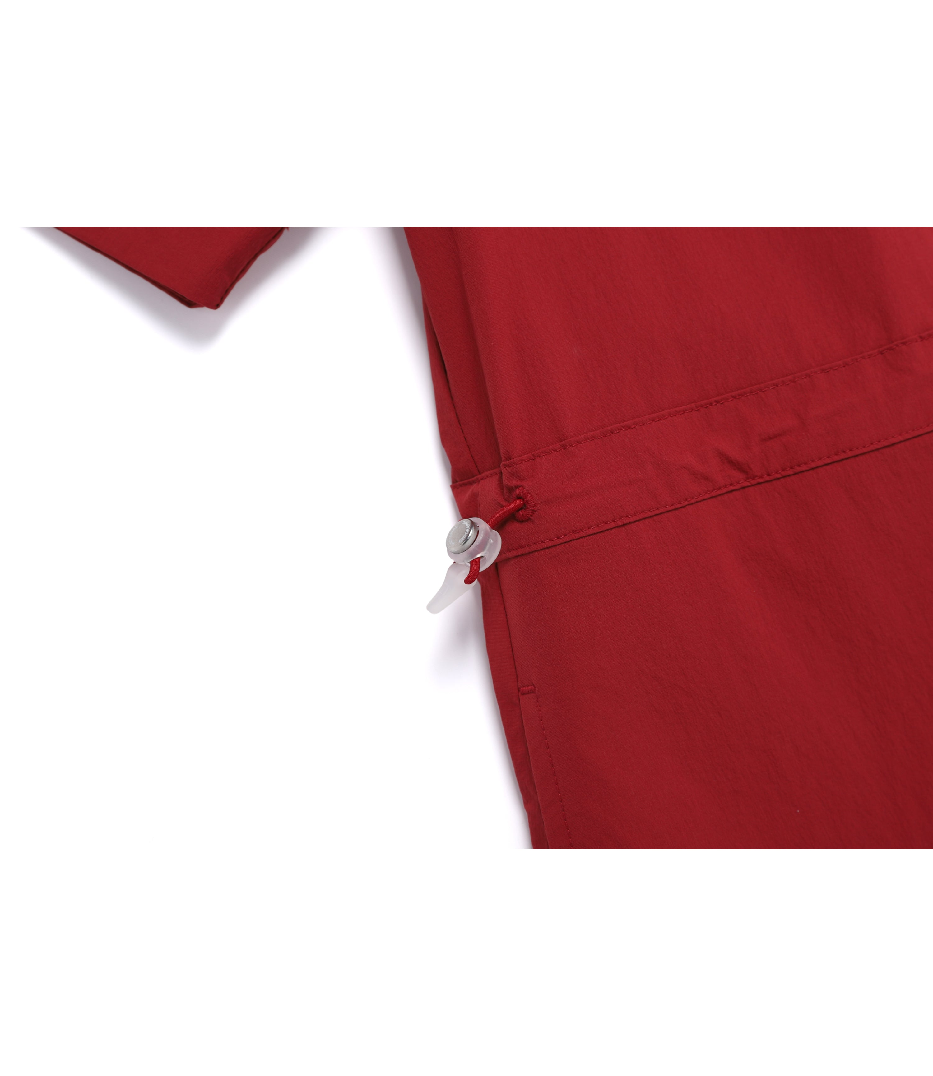 Women's Freeze Stretch H-Line Hooded Short Sleeve Dress<br>DEEP ROSE