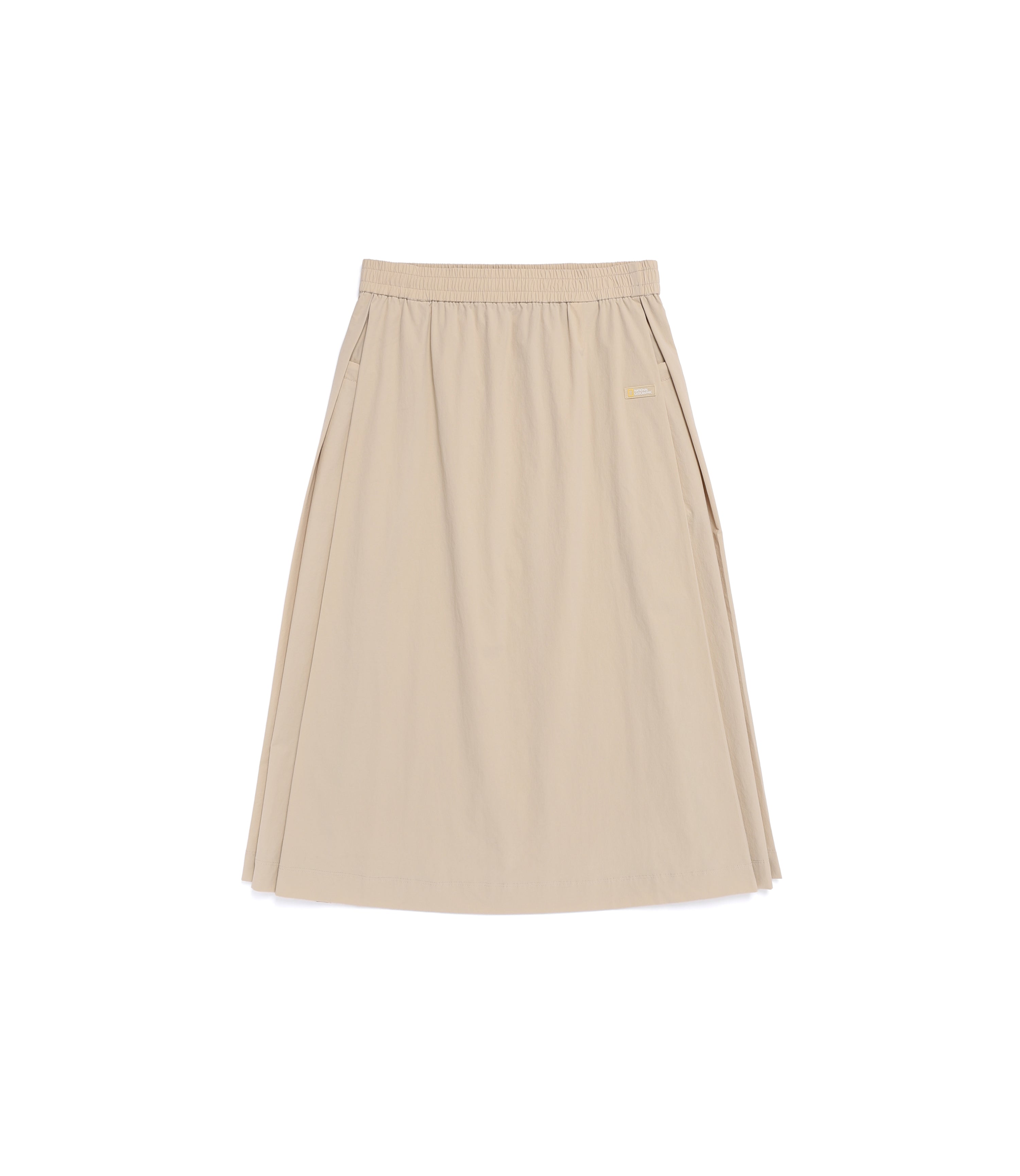 Women's ADELIE Cooling Stretch A-Line Skirt<br>L/BEIGE