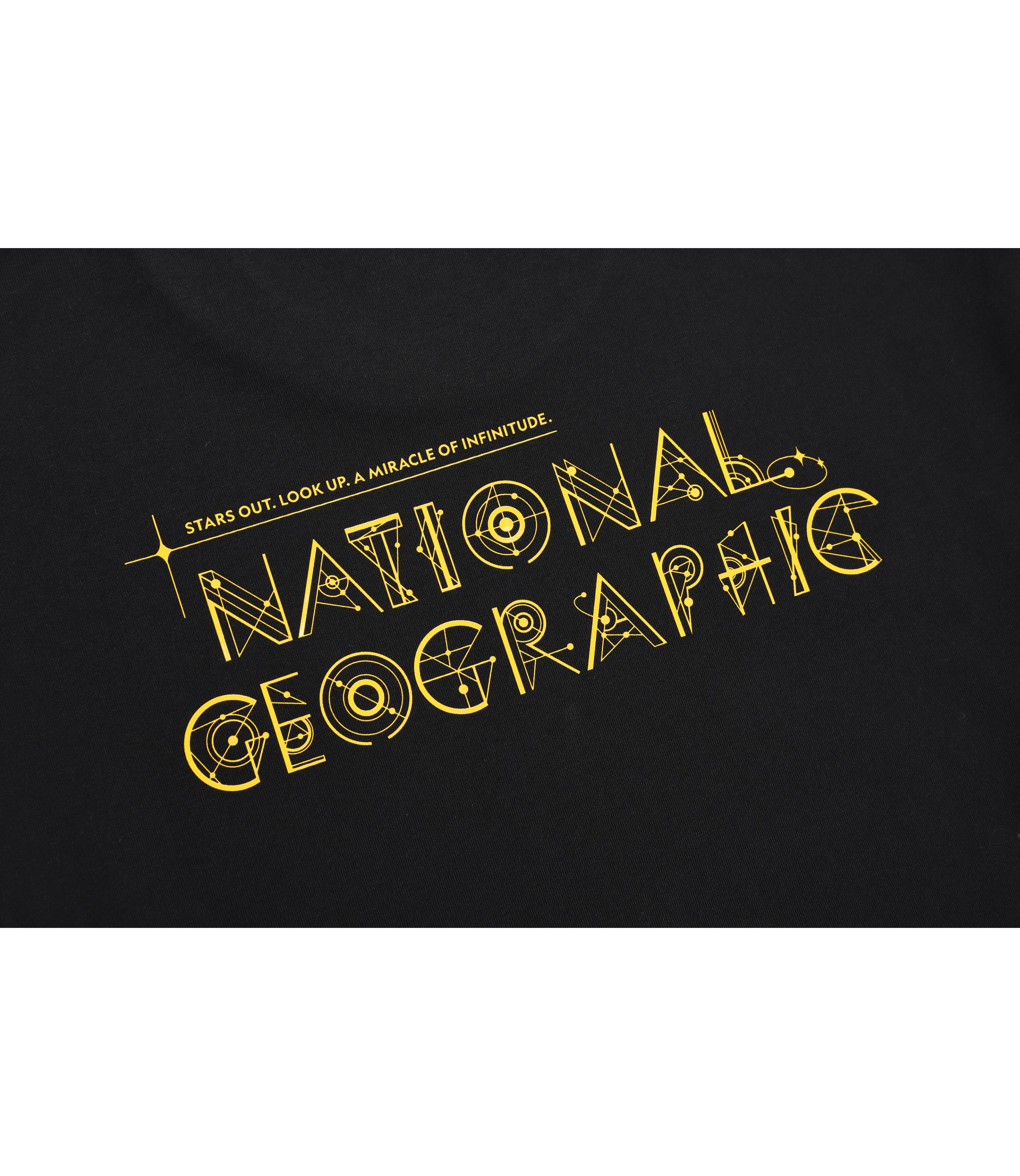 Unisex Regen Constellation Graphic Semi-Over Fit Short Sleeve Tee<br>CARBON BLACK