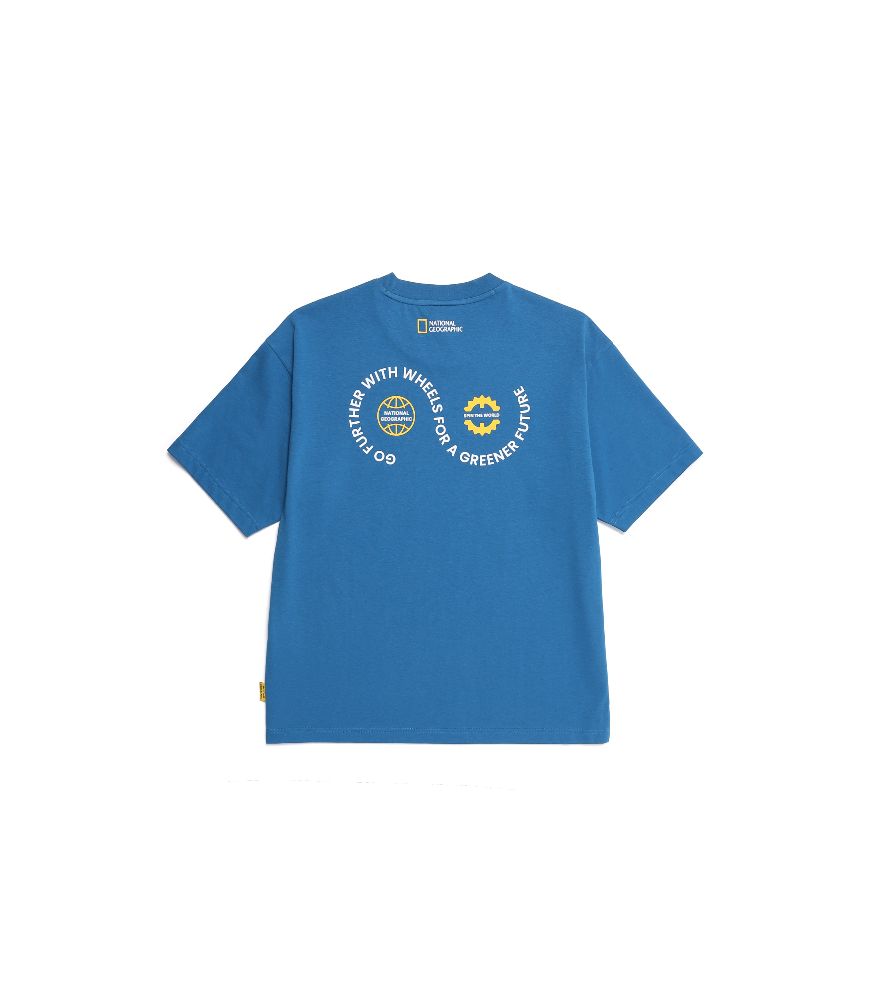 Unisex Regen Circle Graphic Semi-Over Fit Short Sleeve Tee<br>TURQUOISE