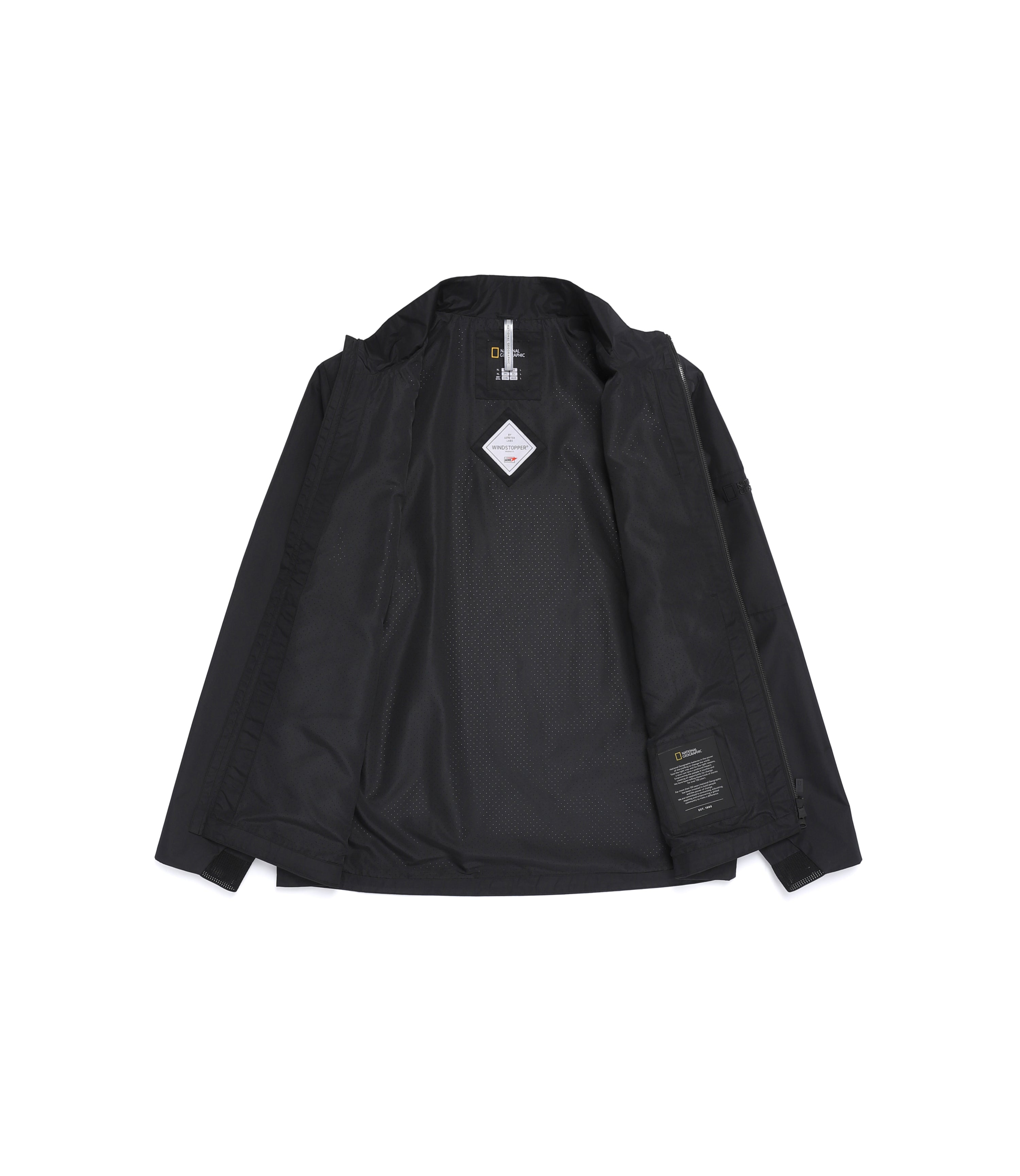 Men's ATLAS Windstopper By Gore-Tex Labs Stand Collar Jacket<br>BLACK