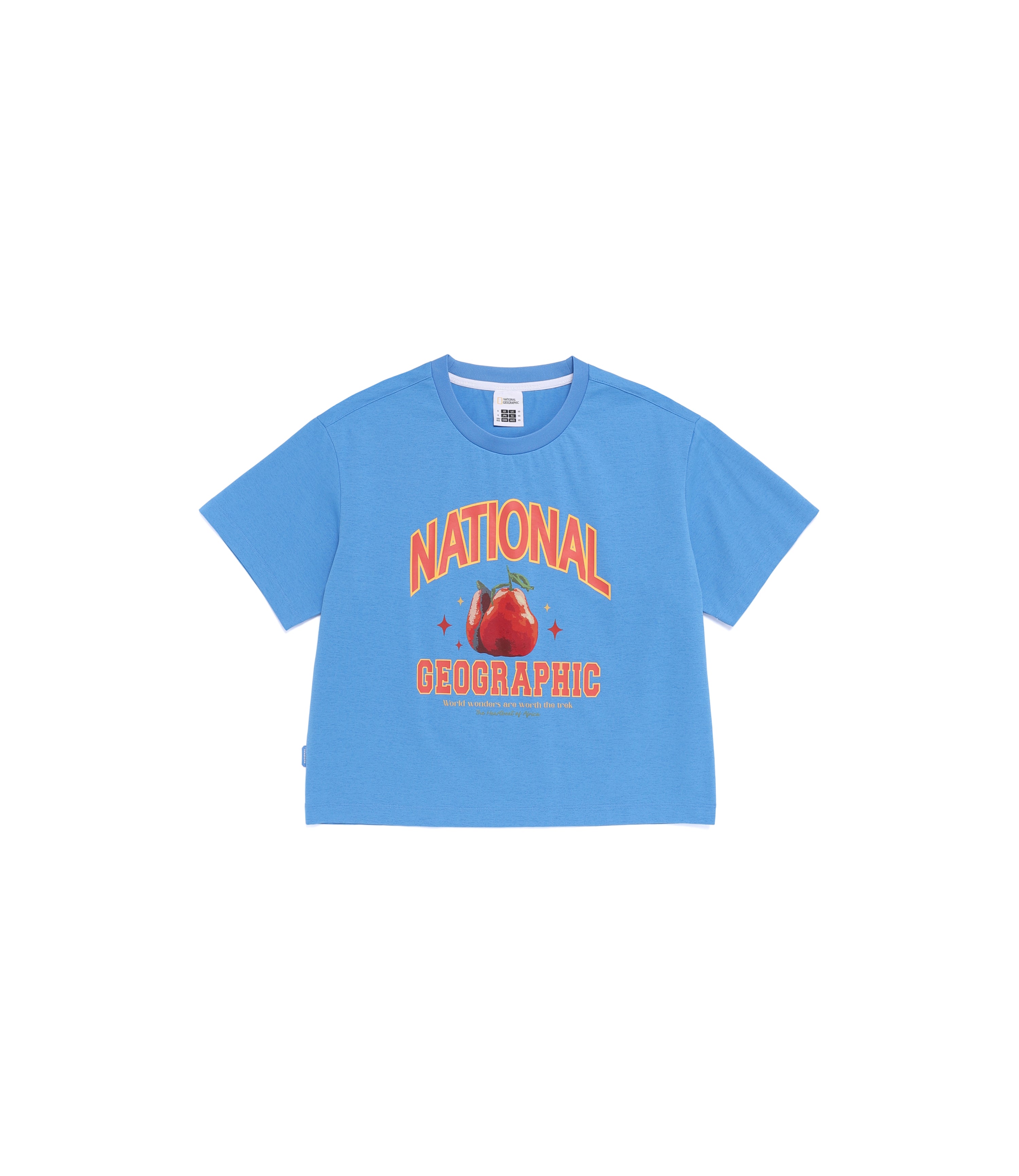 Women's Crow Sorona Cool Touch Semi-Overfit Semi-Crop Short Sleeve<br>MARINE BLUE
