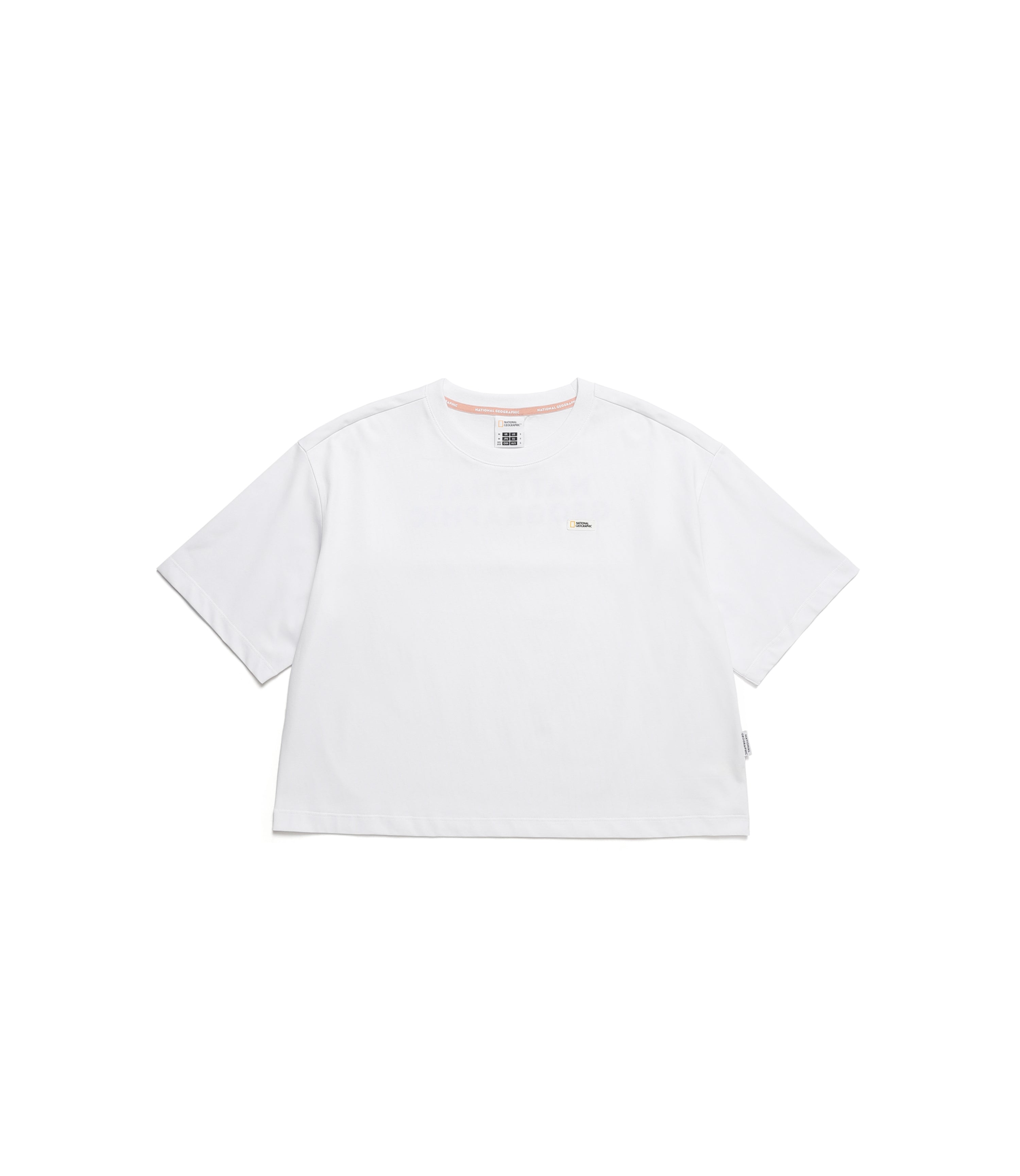Women's LOGO Cropped Short Sleeve Tee<br>WHITE