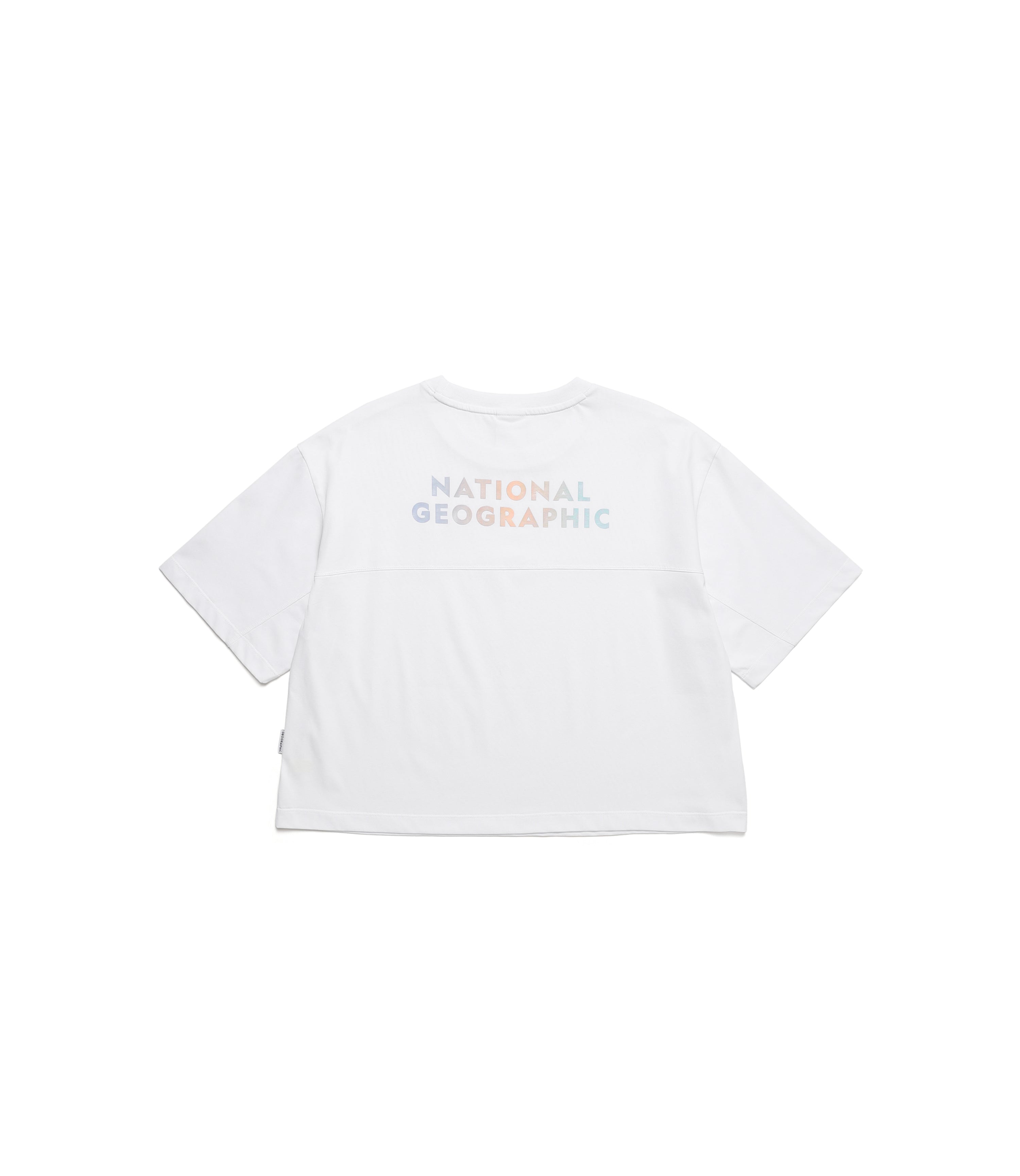 Women's LOGO Cropped Short Sleeve Tee<br>WHITE