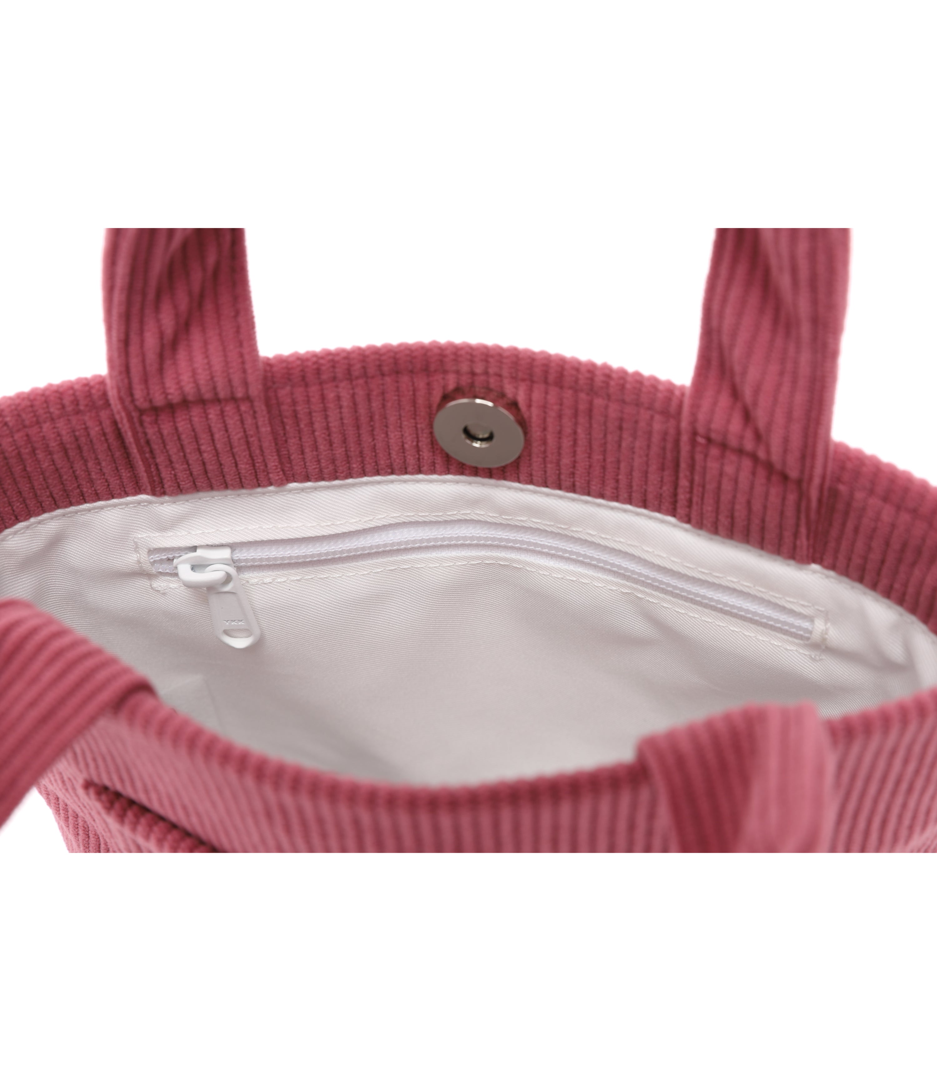 Corduroy Mini Tote Bag<br>D/PINK