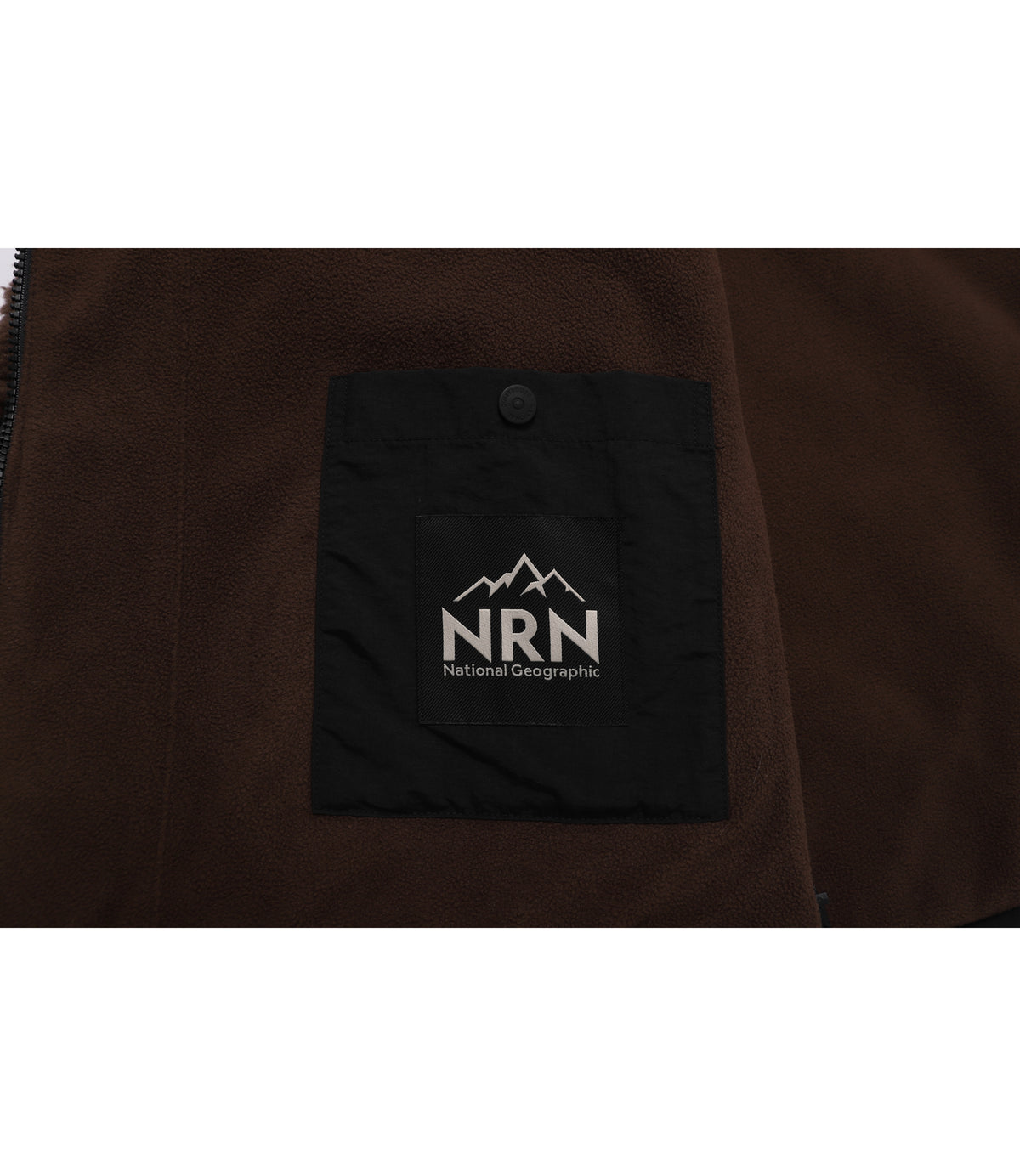 Unisex NRN Sherpa Pocket Color-Block Hooded Jacket<br>CHOCOLATE BROWN
