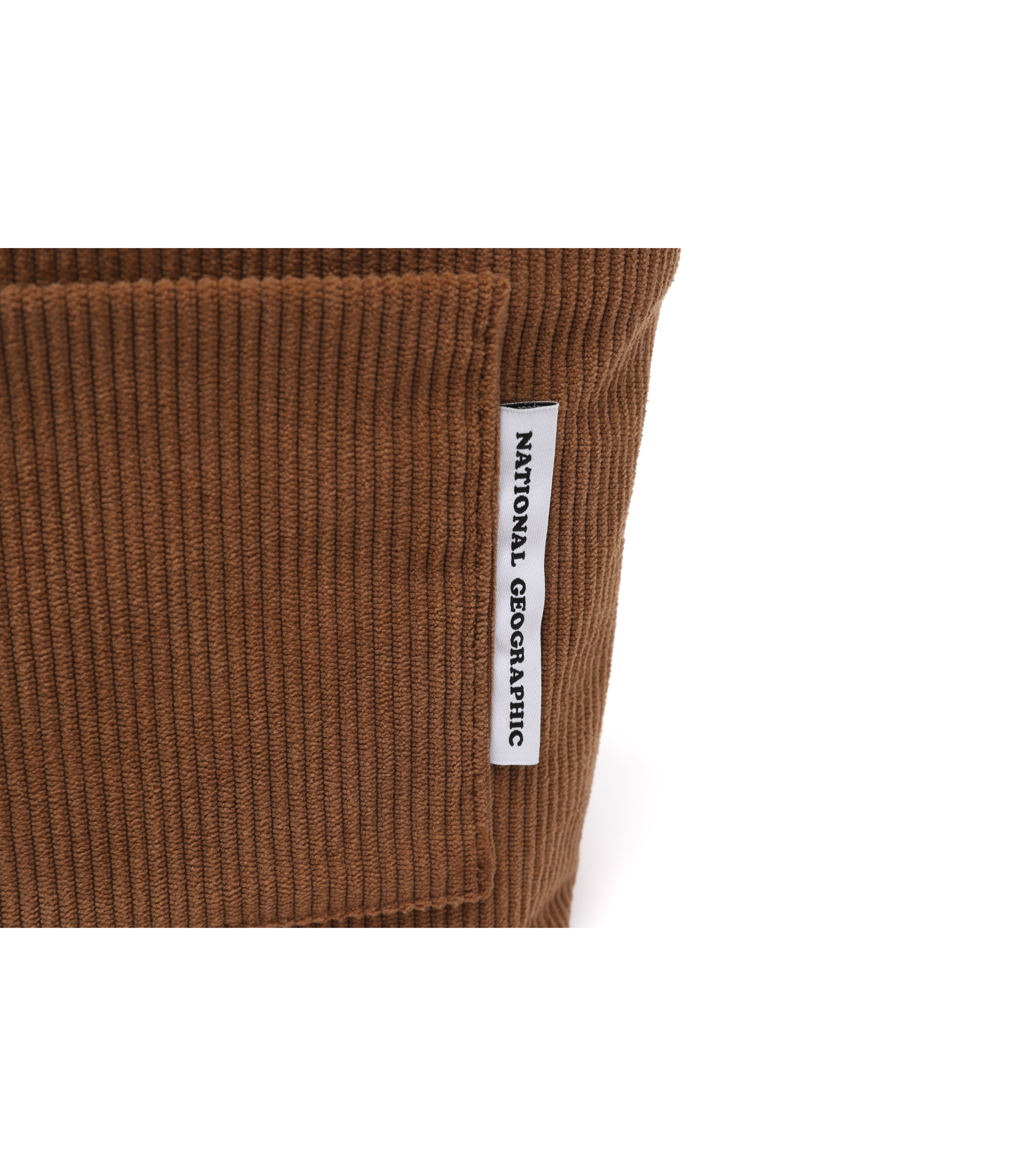 Corduroy Mini Tote Bag<br>BROWN