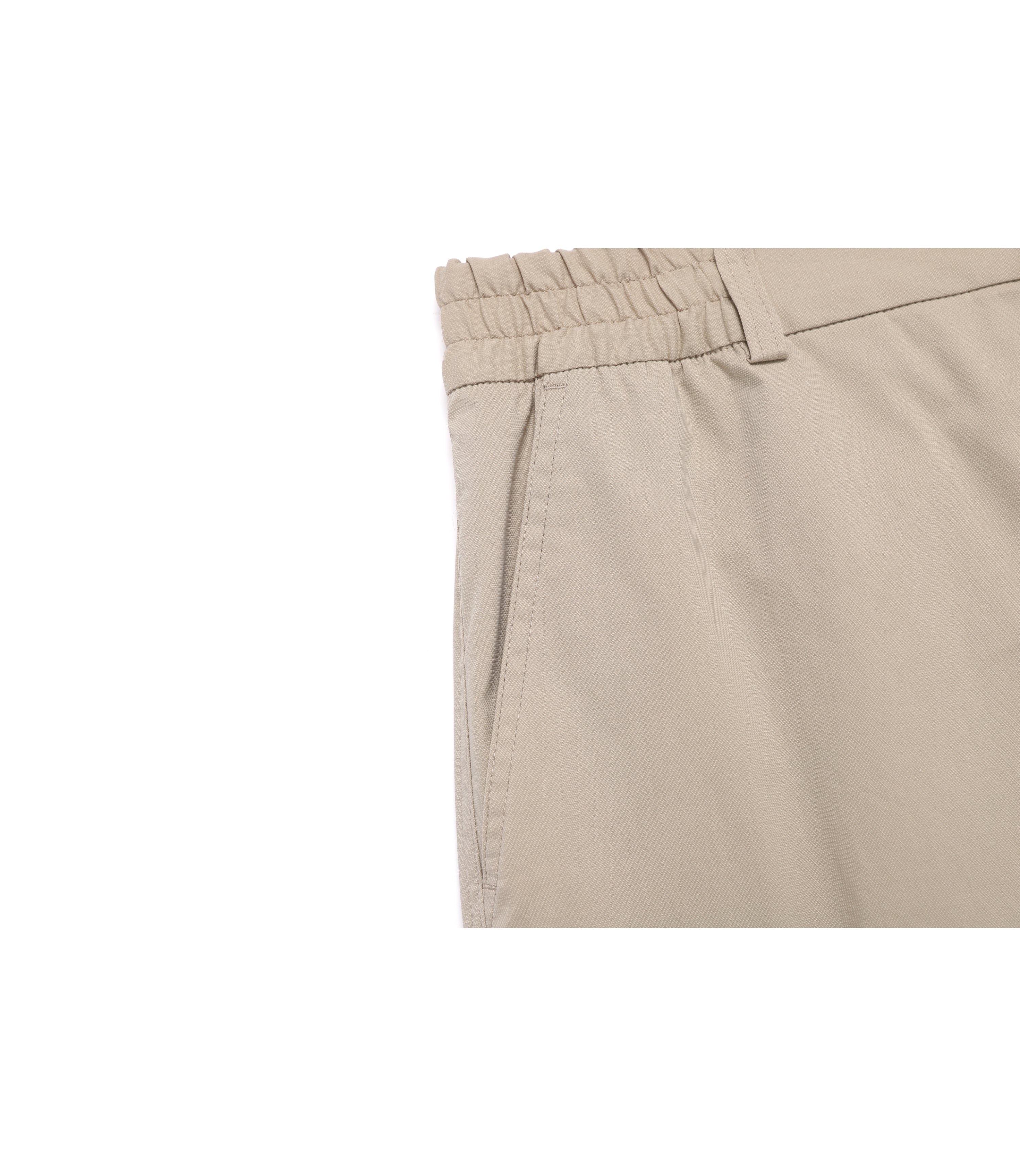 Unisex Cargo Pocket Knee-Length Short Pants<br>MOURNING BEIGE