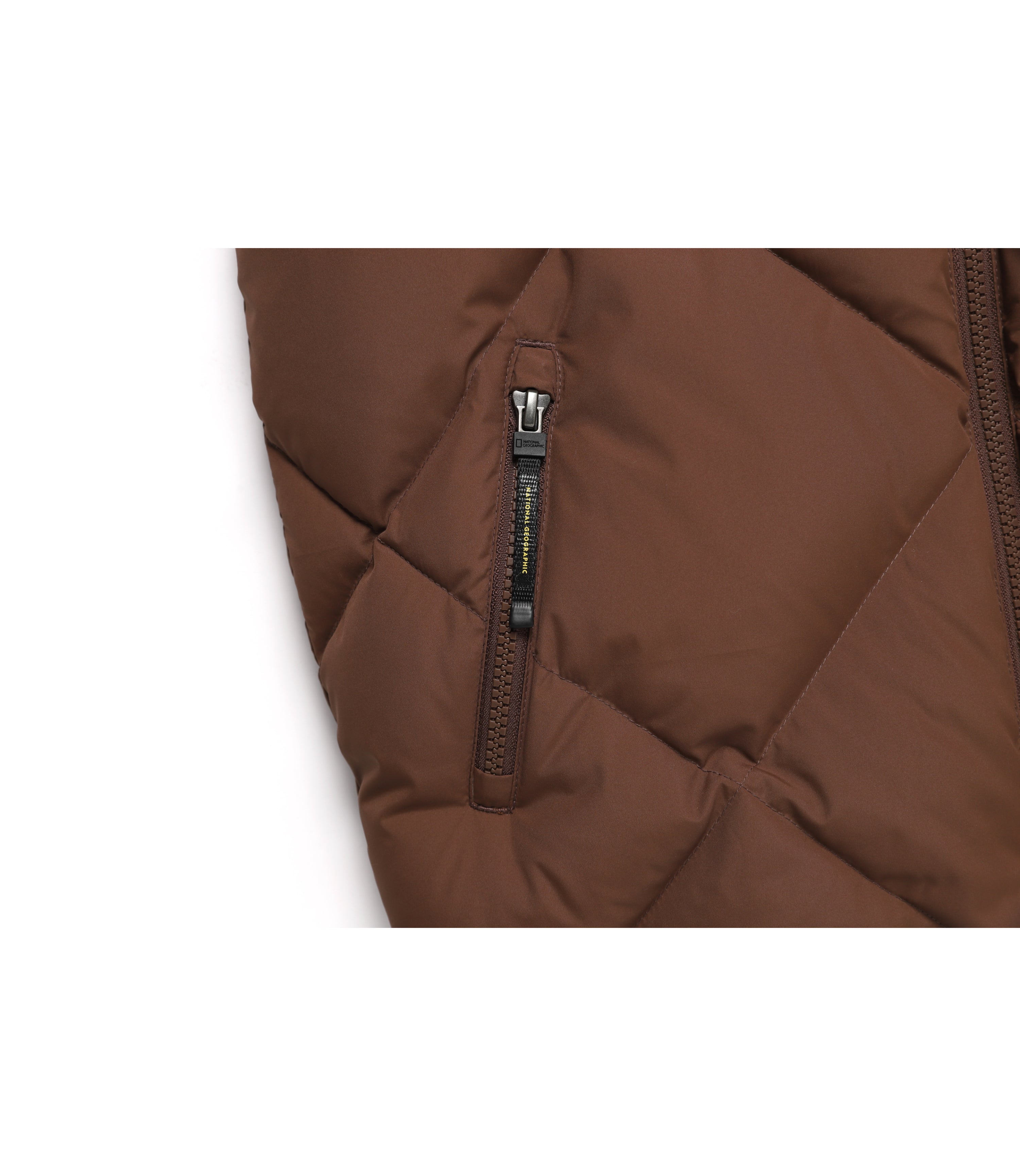 Women's Crasa Short Duck Down Hooded Vest<br>BRICK