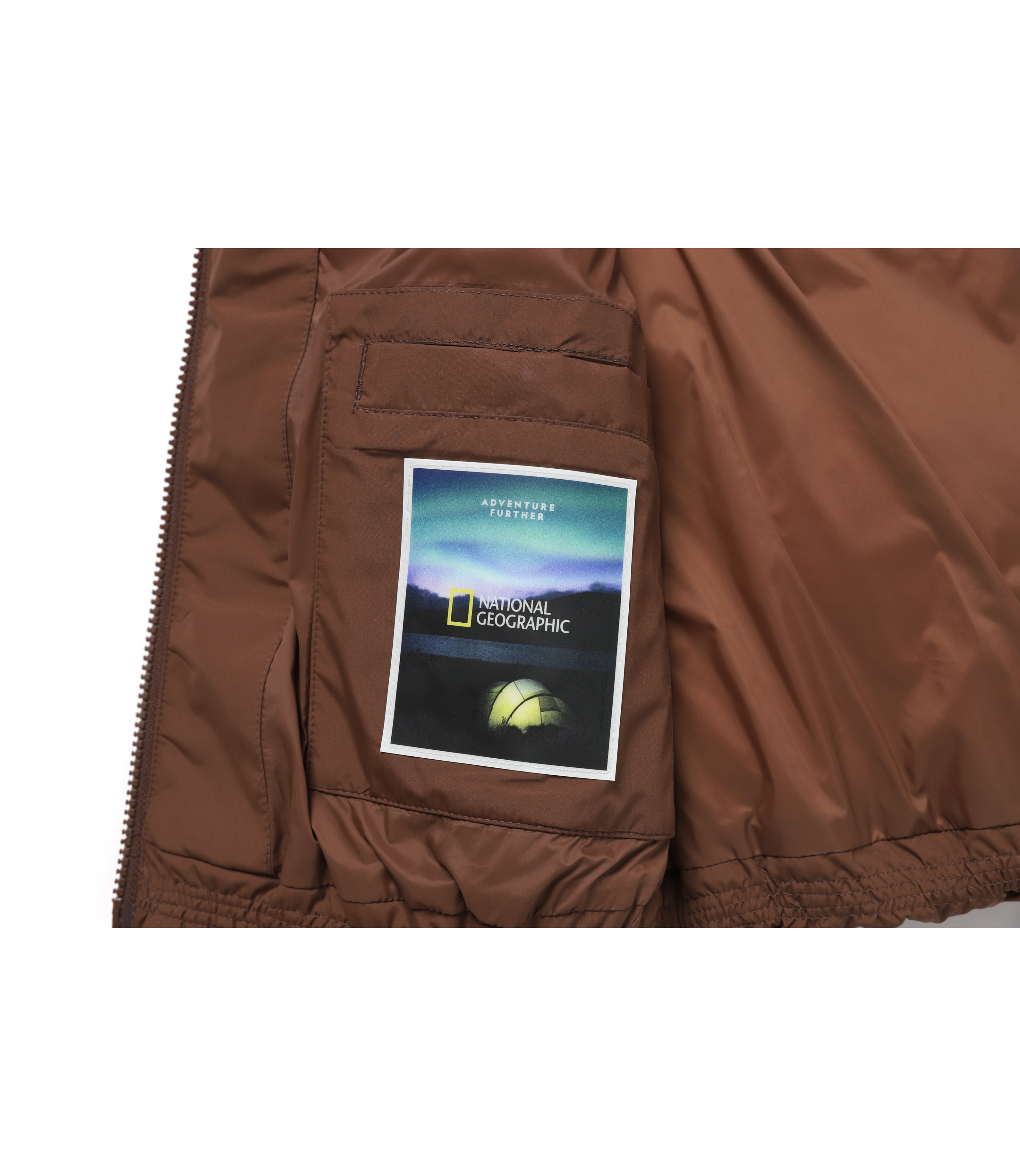 Women's Crasa Short Duck Down Hooded Vest<br>BRICK