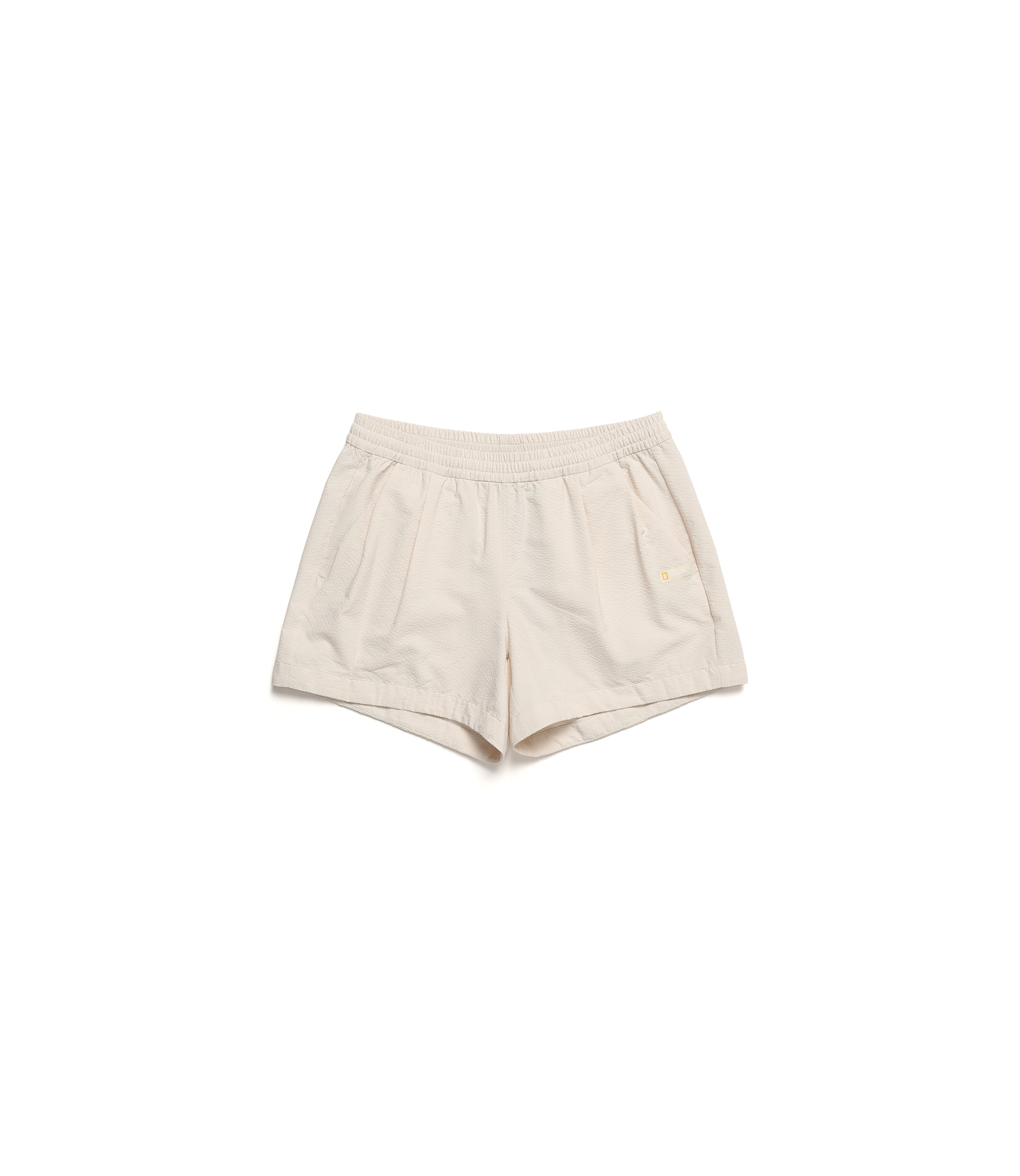 Women's Seersucher Set-Up Short Pants<br>L/BEIGE