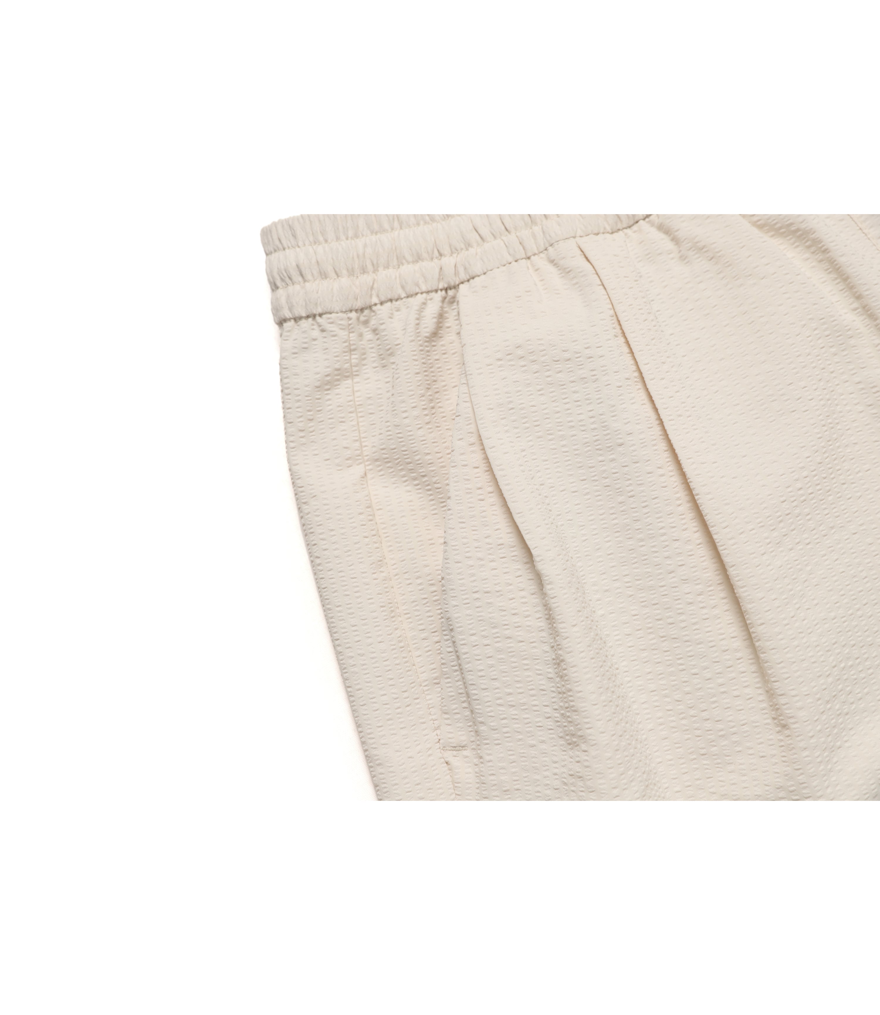 Women's Seersucher Set-Up Short Pants<br>L/BEIGE