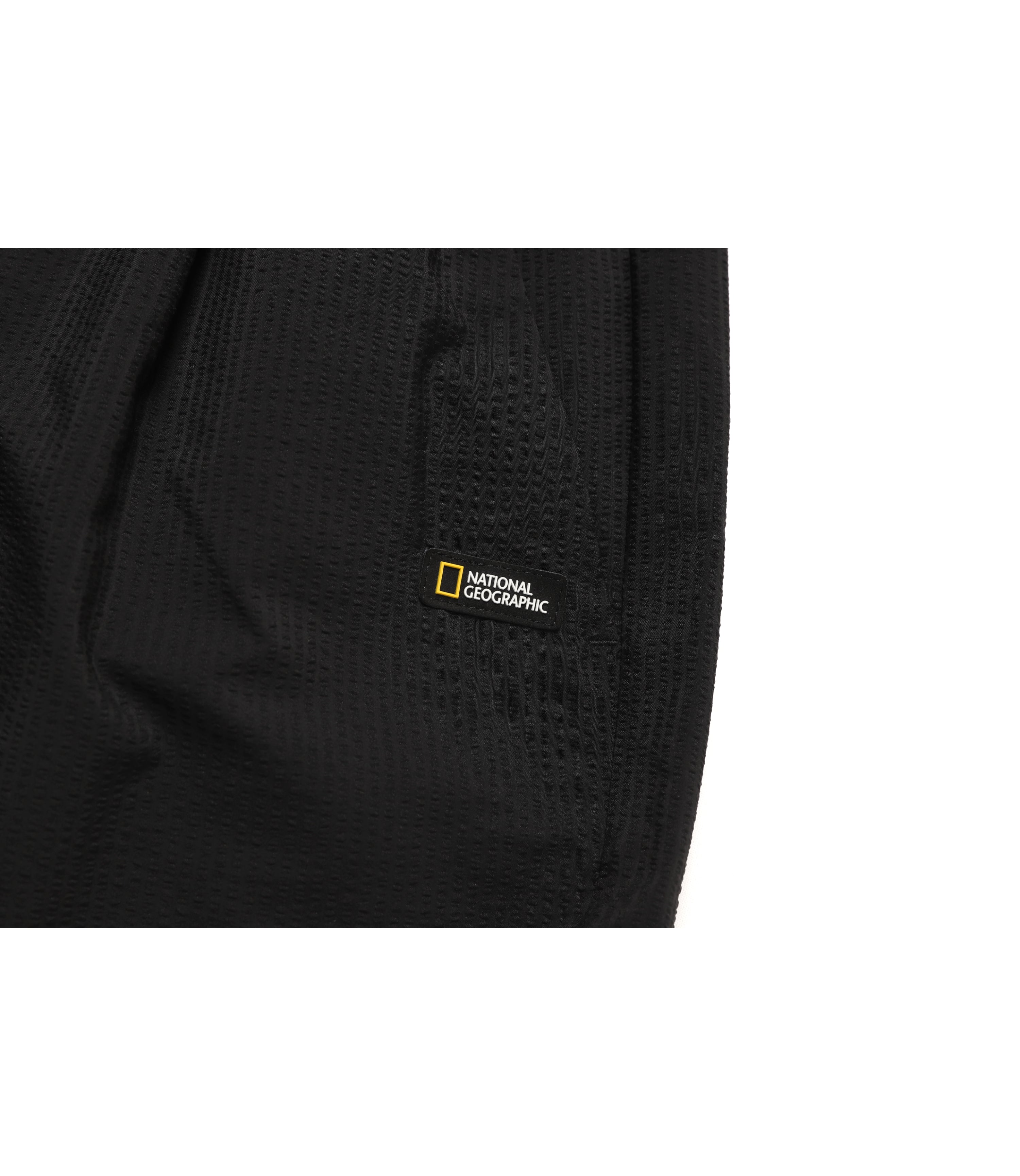 Women's Seersucher Set-Up Short Pants<br>CARBON BLACK