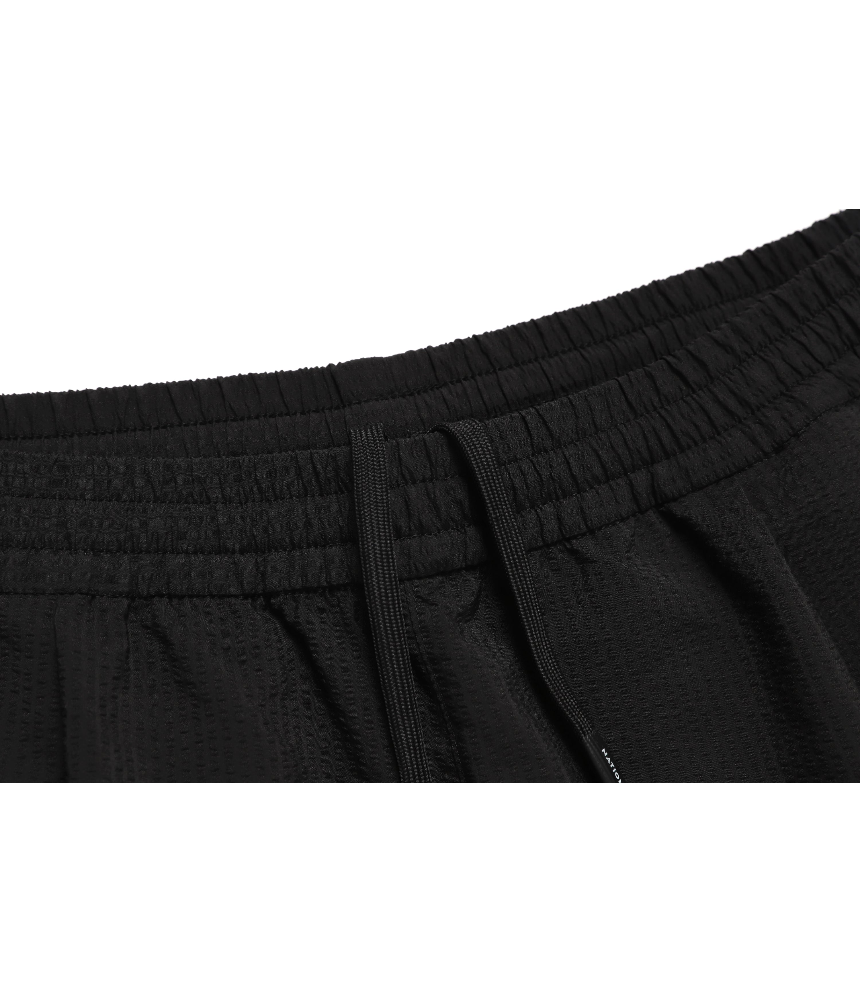 Women's Seersucher Set-Up Short Pants<br>CARBON BLACK