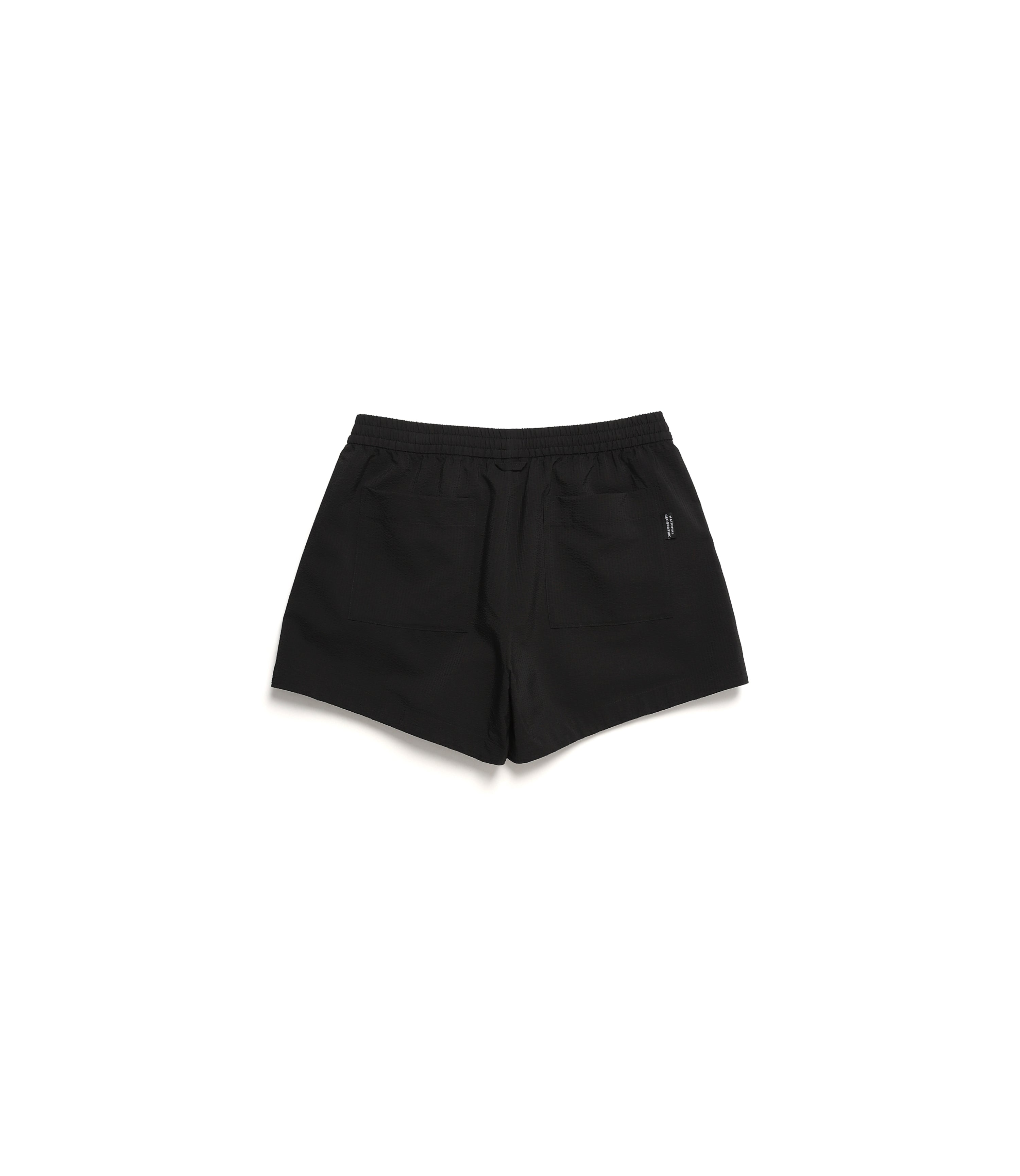 Women's Seersucher Set-Up Short Pants<br>CARBON BLACK