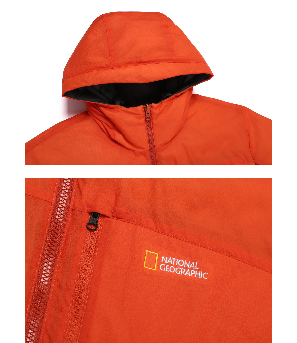 Unisex Arctic Non-Quilting Reversible Goose Down Jumper<br>ORANGE