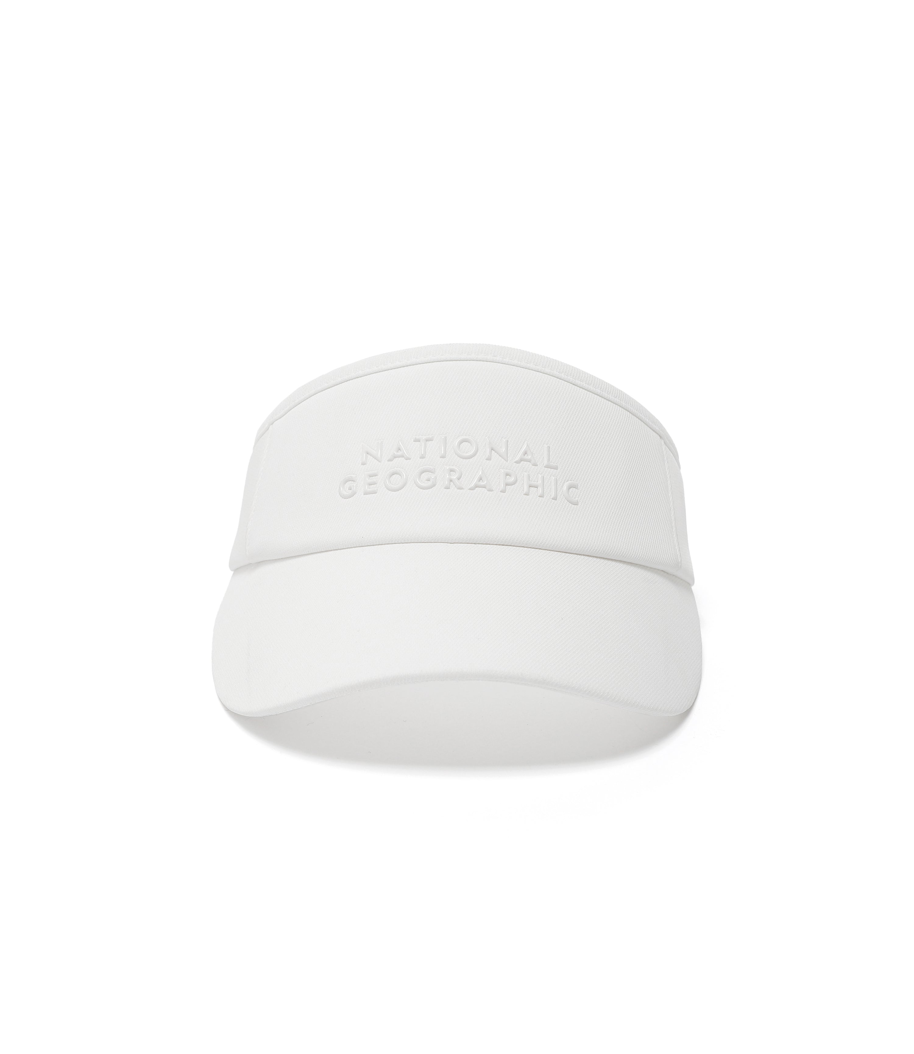 Raised Silicon LOGO Sun Visor Cap<br>WHITE