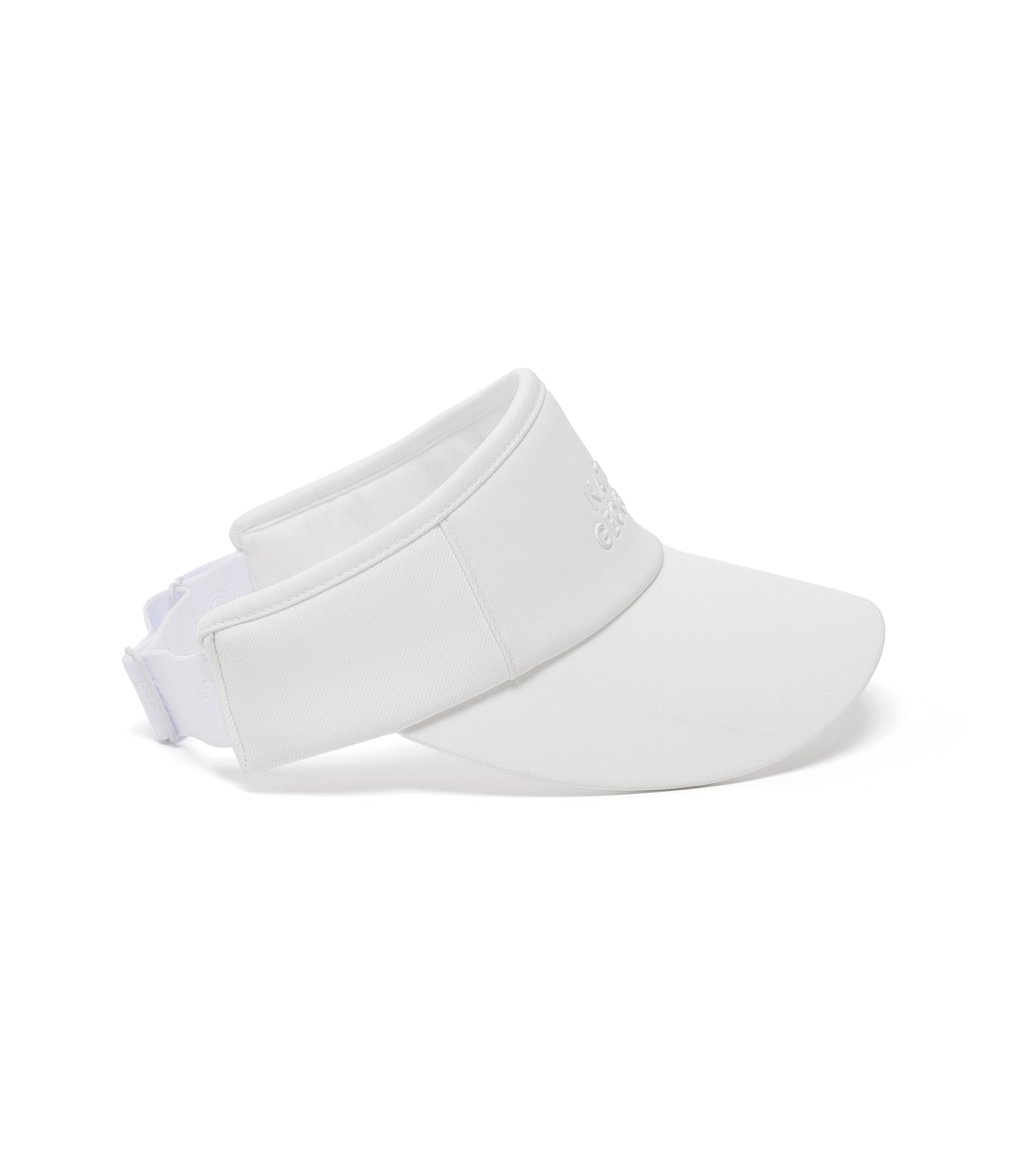 Raised Silicon LOGO Sun Visor Cap<br>WHITE