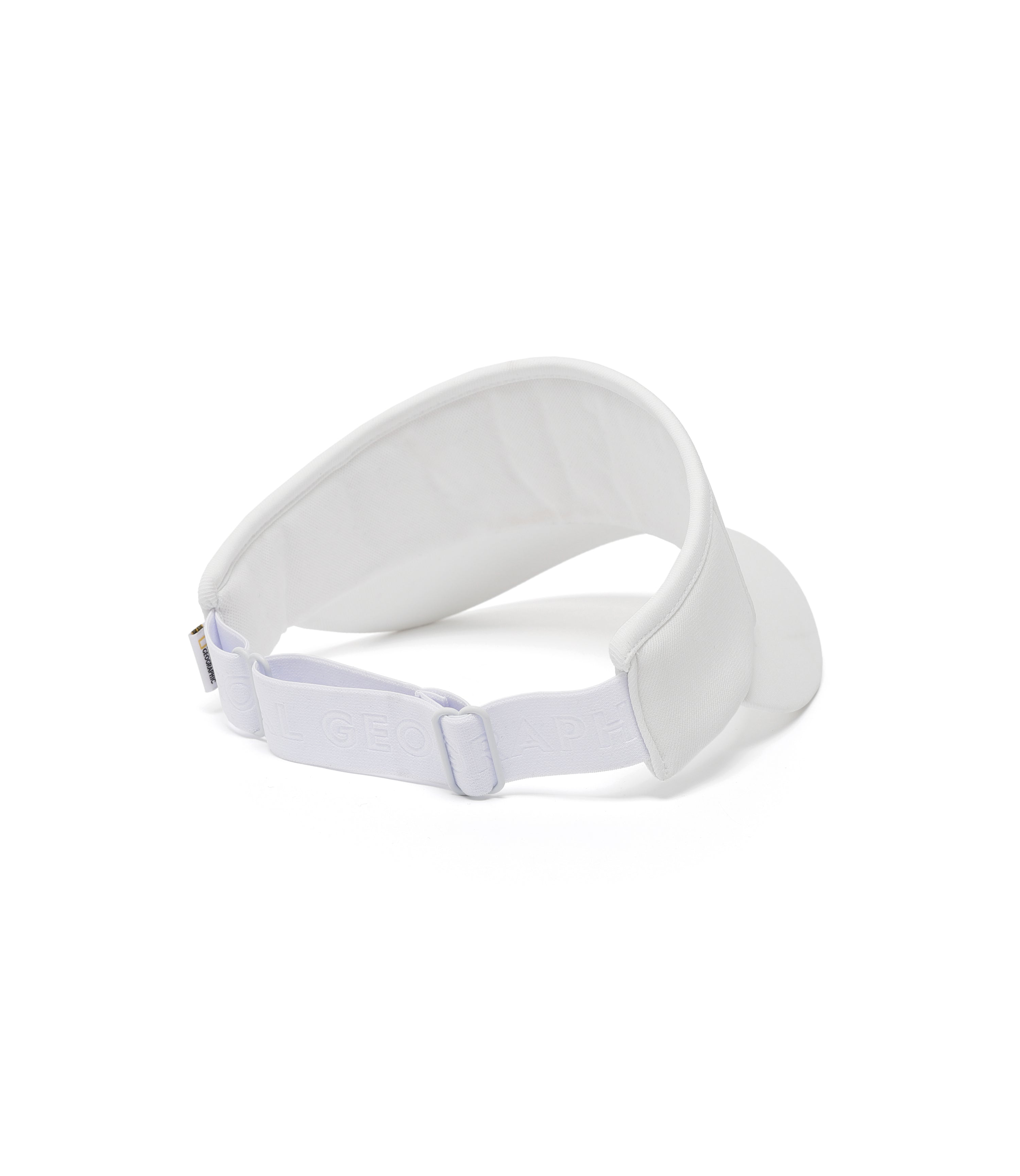 Raised Silicon LOGO Sun Visor Cap<br>WHITE