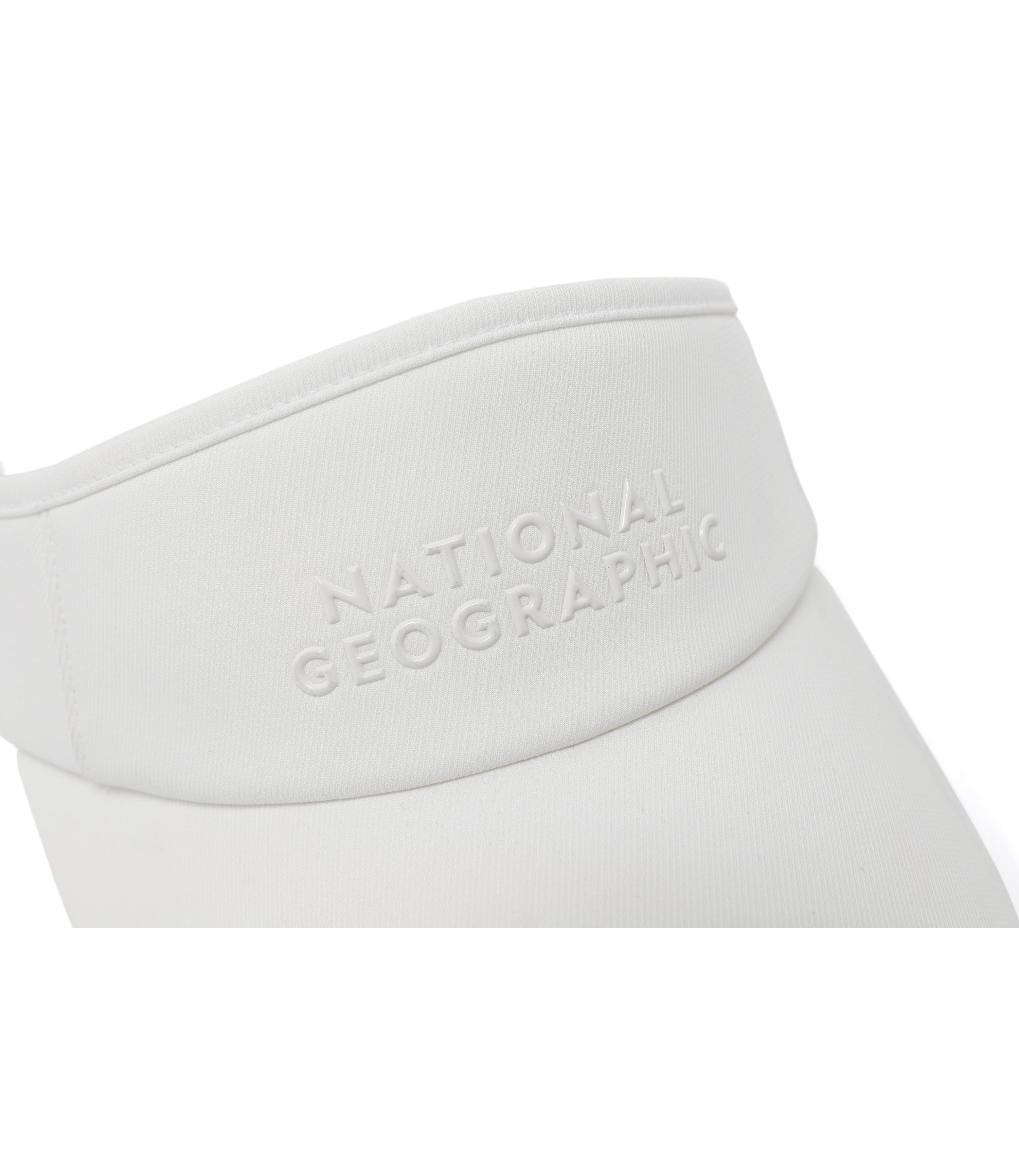 Raised Silicon LOGO Sun Visor Cap<br>WHITE