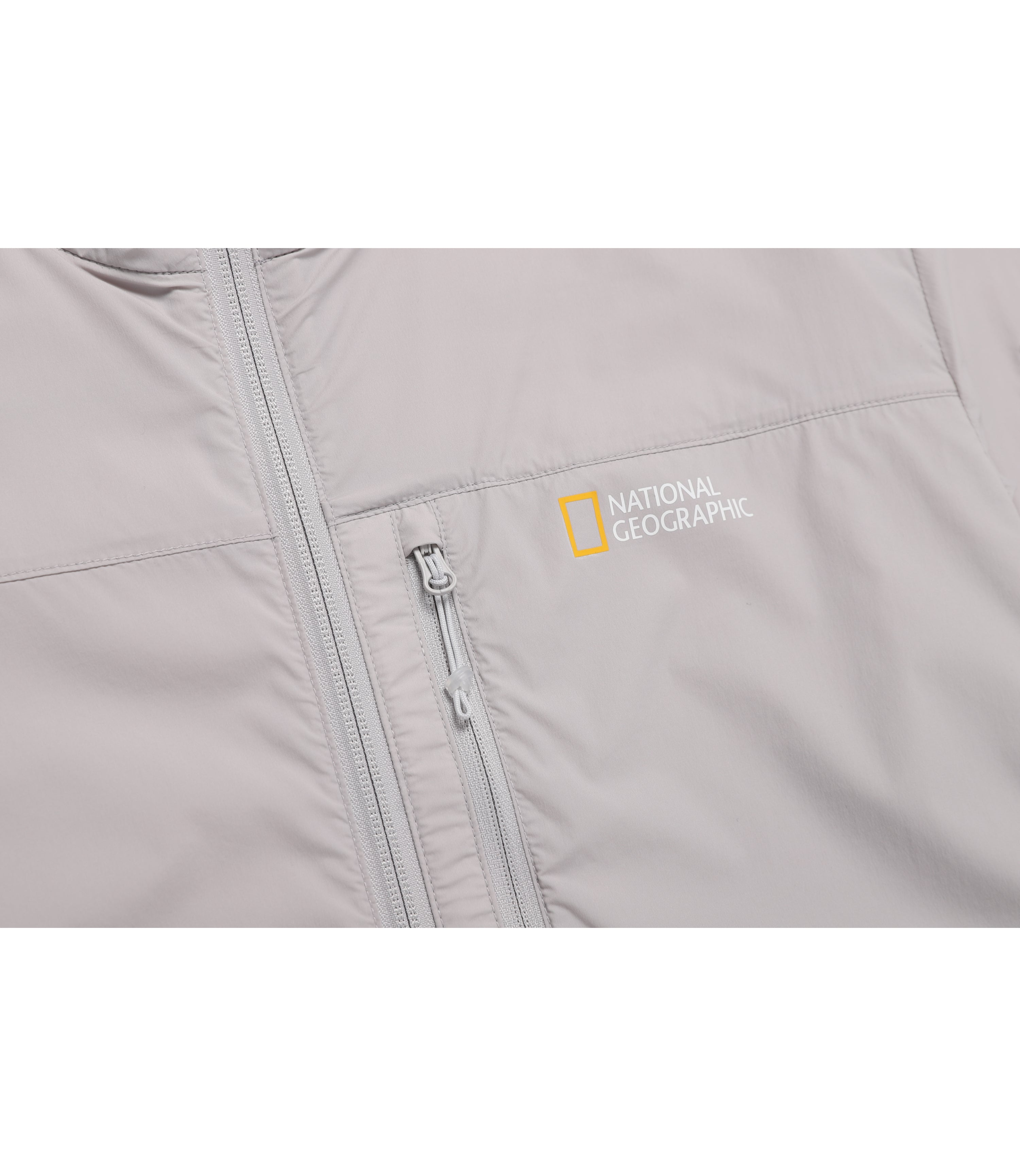 Unisex WALLACE Full Zip-Up Hooded Wind Breaker<br>L/GREY