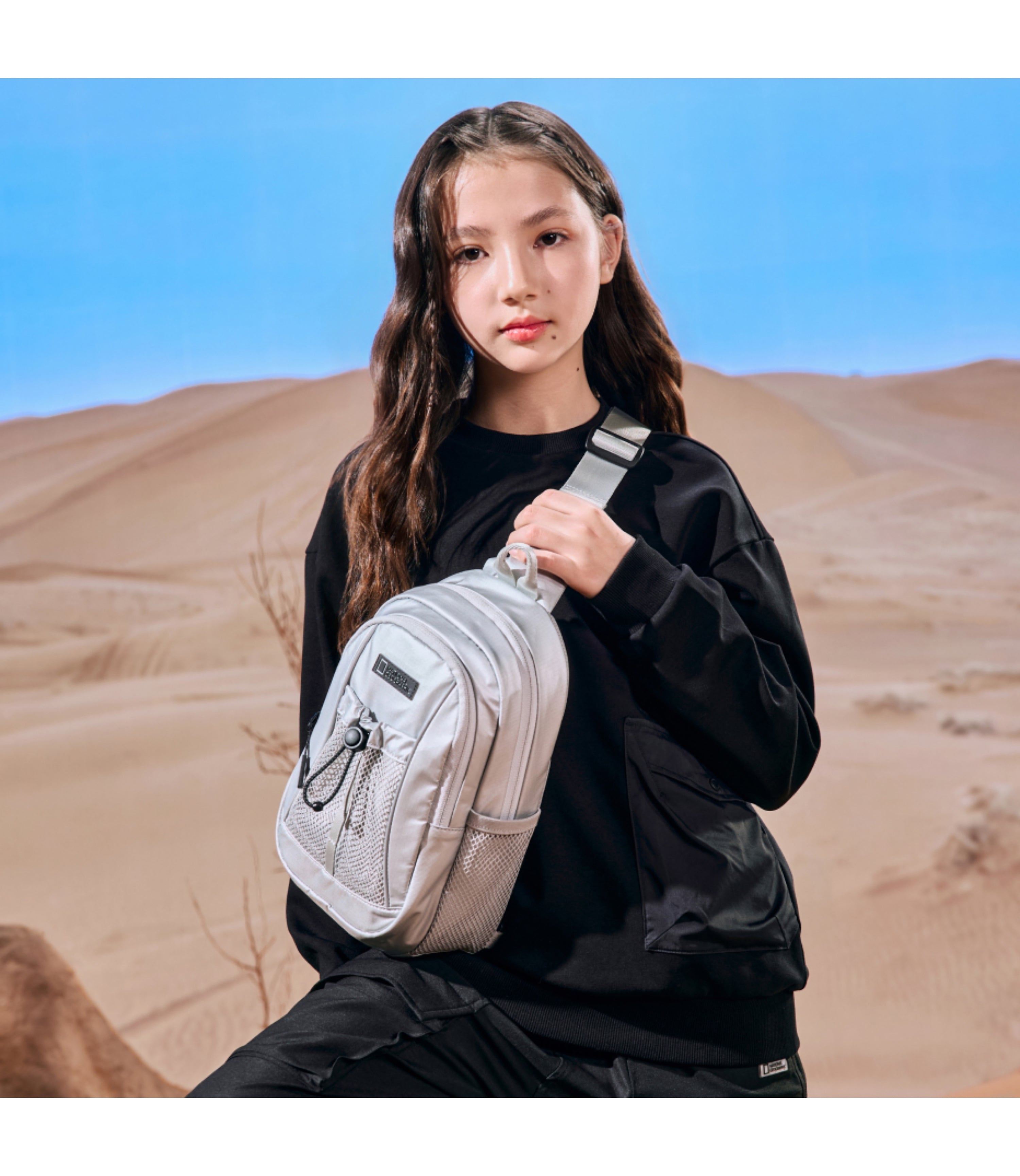 Kid's New Sling Bag<br>SILVER
