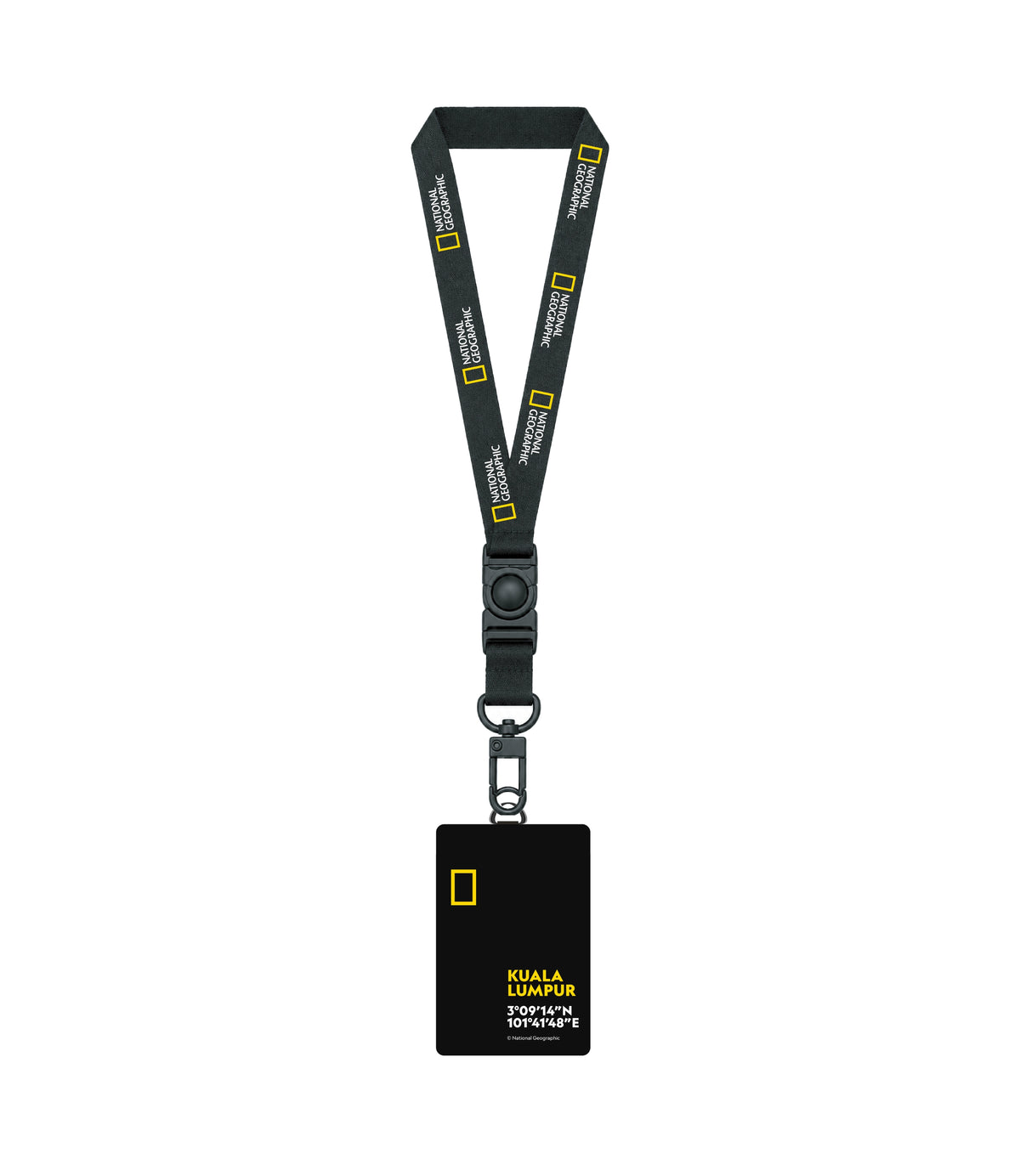 MY Exclusive National Geographic Kuala Lumpur Lanyard<br>BLACK
