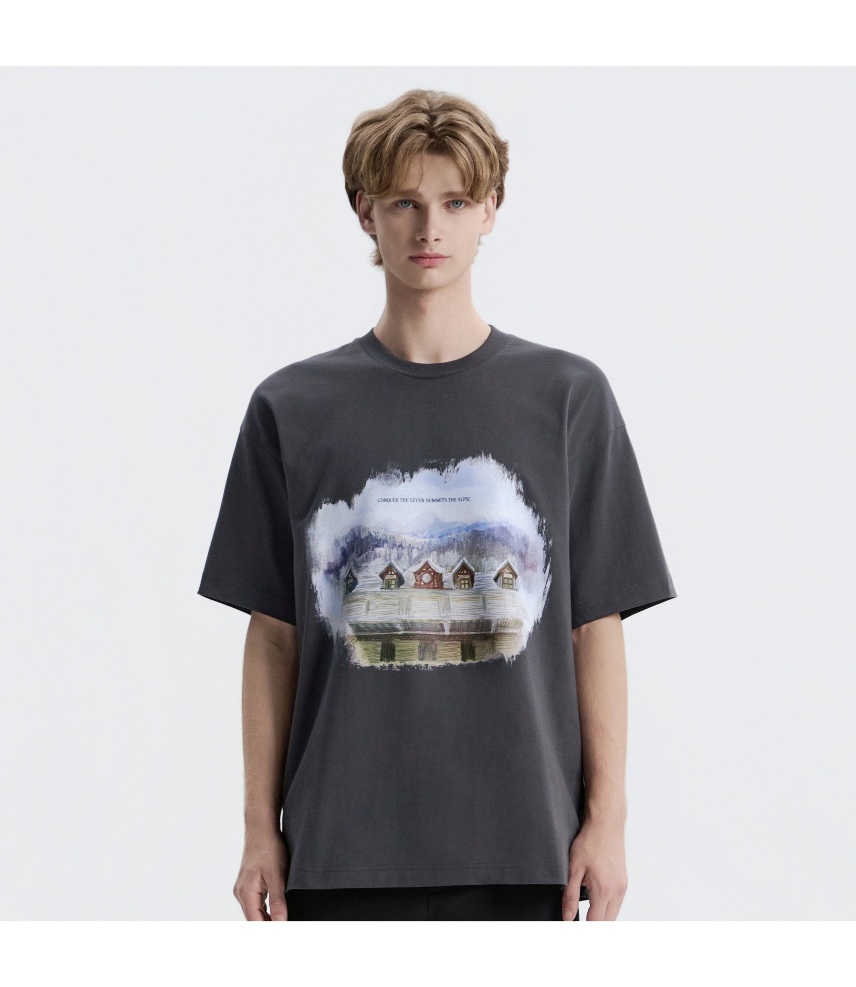 Unisex NRN Graphic Short Sleeve Tee<br>GREY