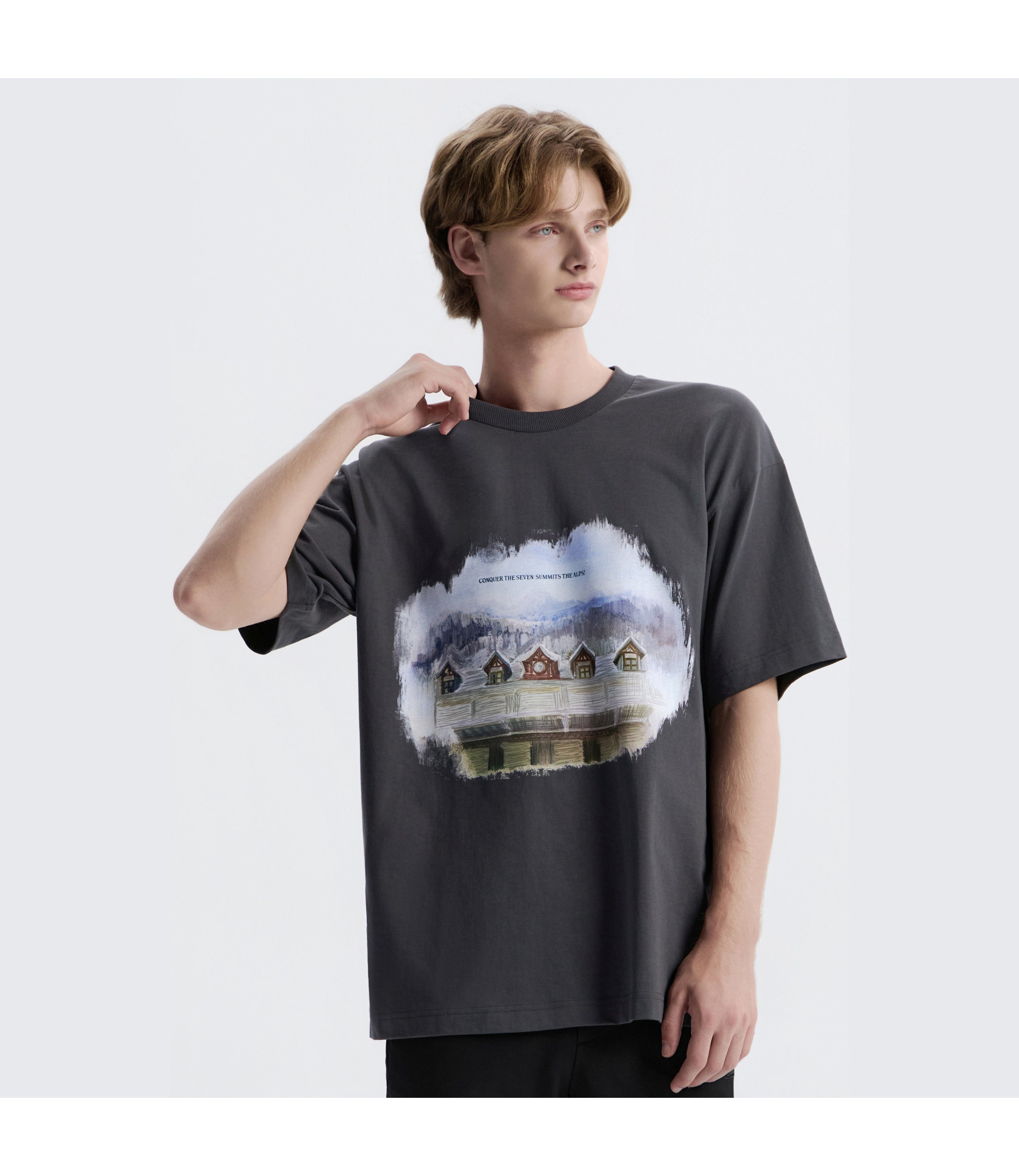 Unisex NRN Graphic Short Sleeve Tee<br>GREY