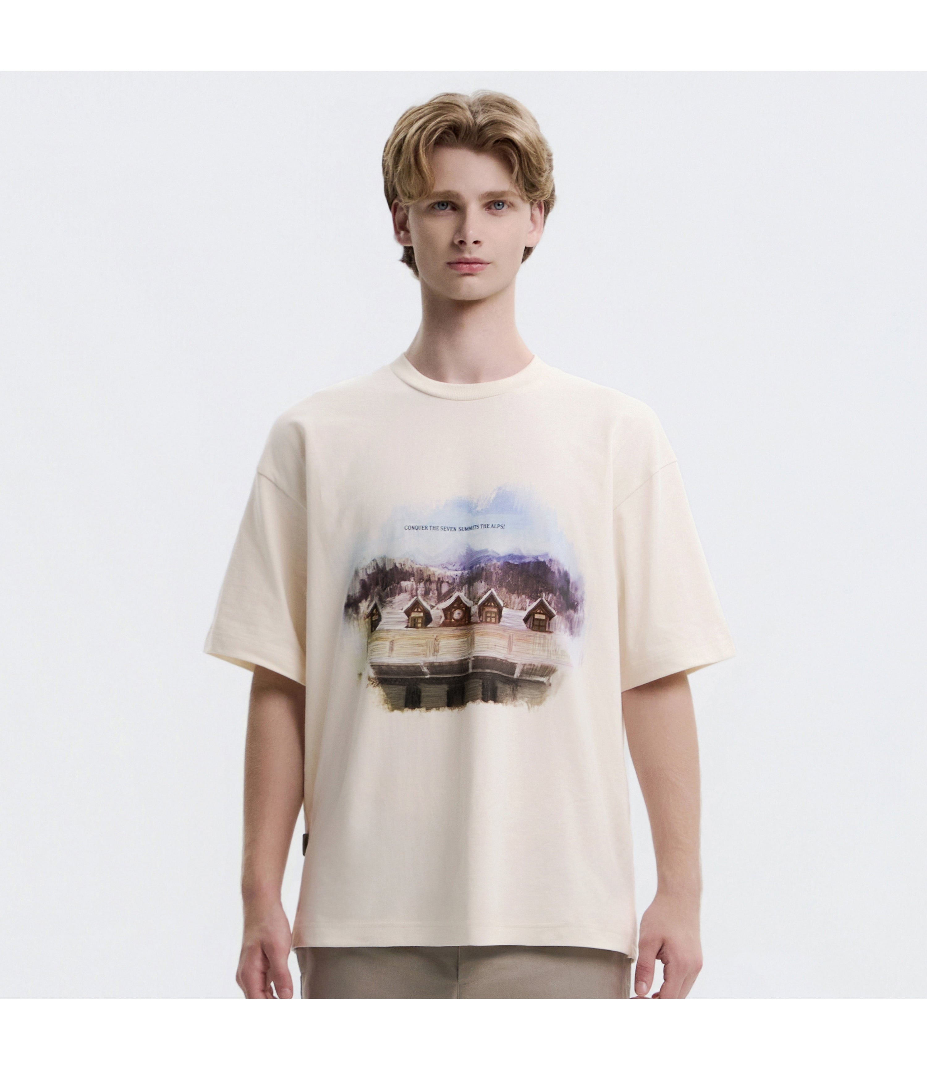 Unisex NRN Graphic Short Sleeve Tee<br>IVORY