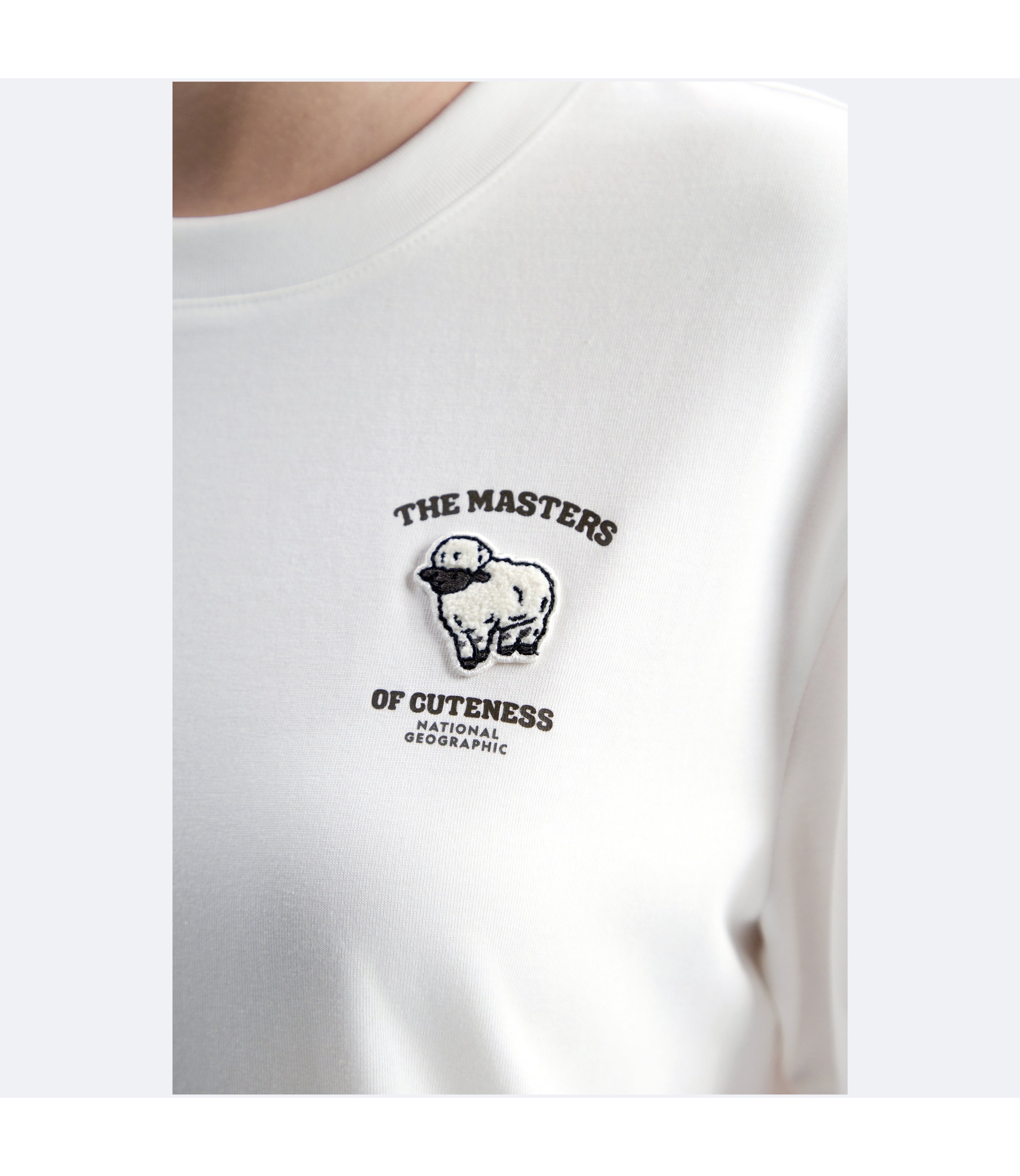 Women's Animal Wappen Short Sleeve Tee<br>O/WHITE