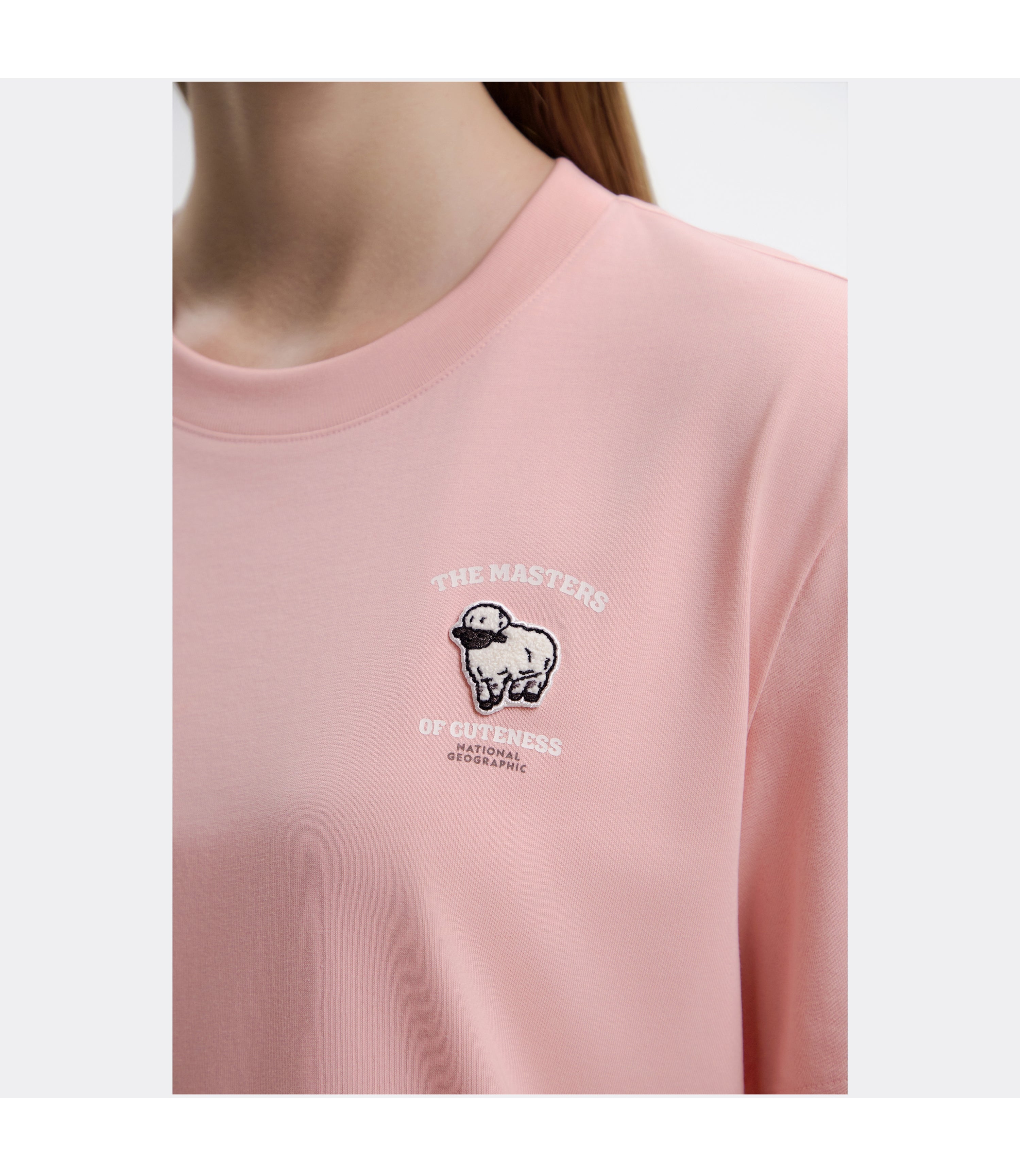 Women's Animal Wappen Short Sleeve Tee<br>PINK