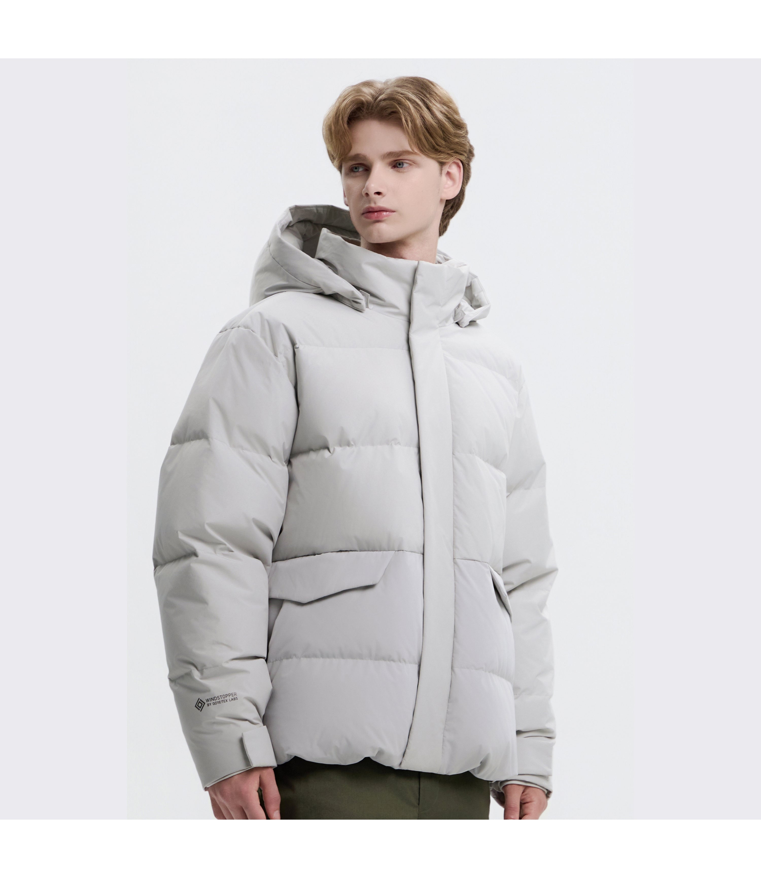 Unisex ATLAS Windstopper By Gore-Tex Labs Short Goose Down<br>L/GREY