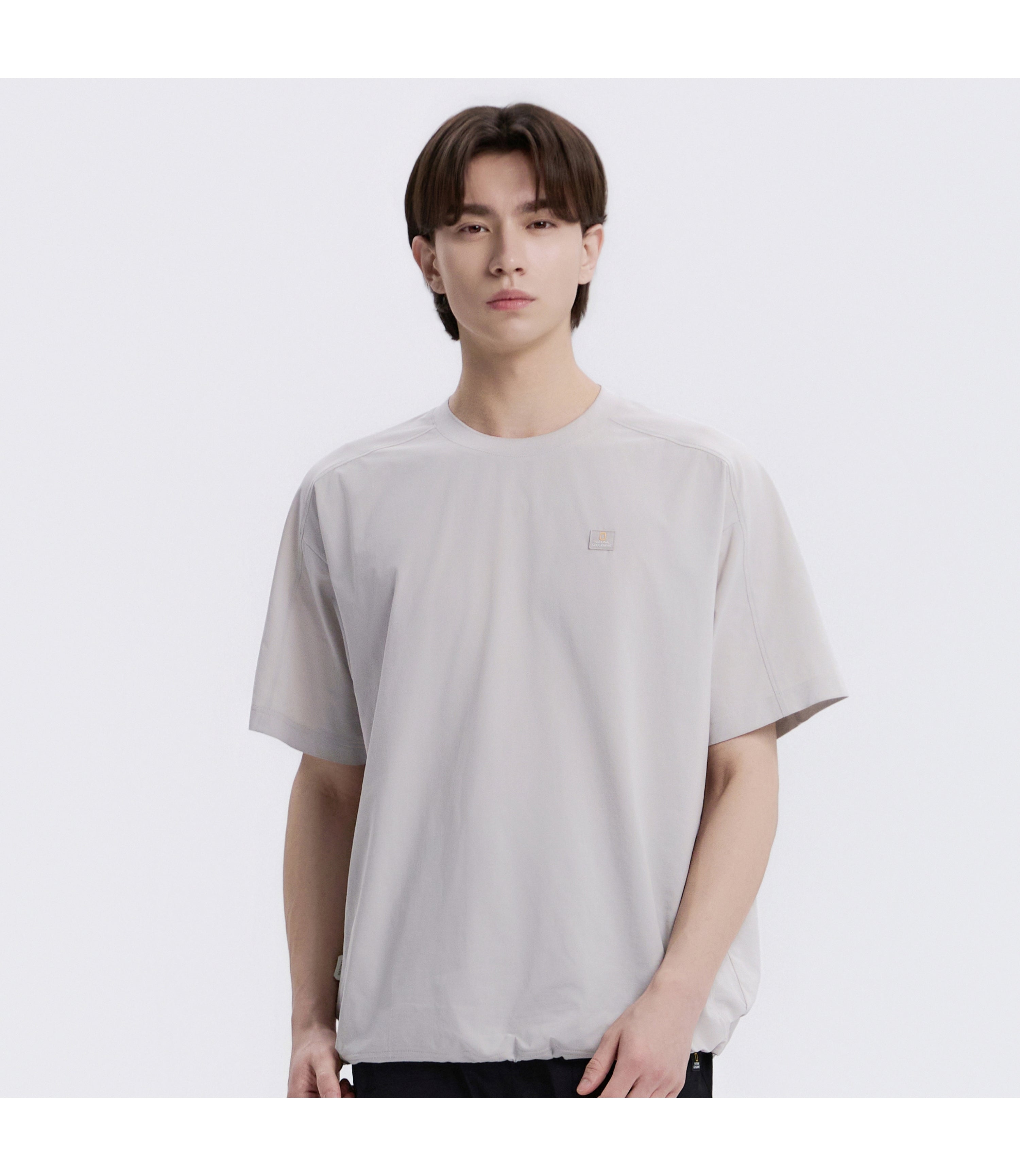 Unisex Frozen Air Semi-Overfit Short Sleeve Tee<br>L/GREY